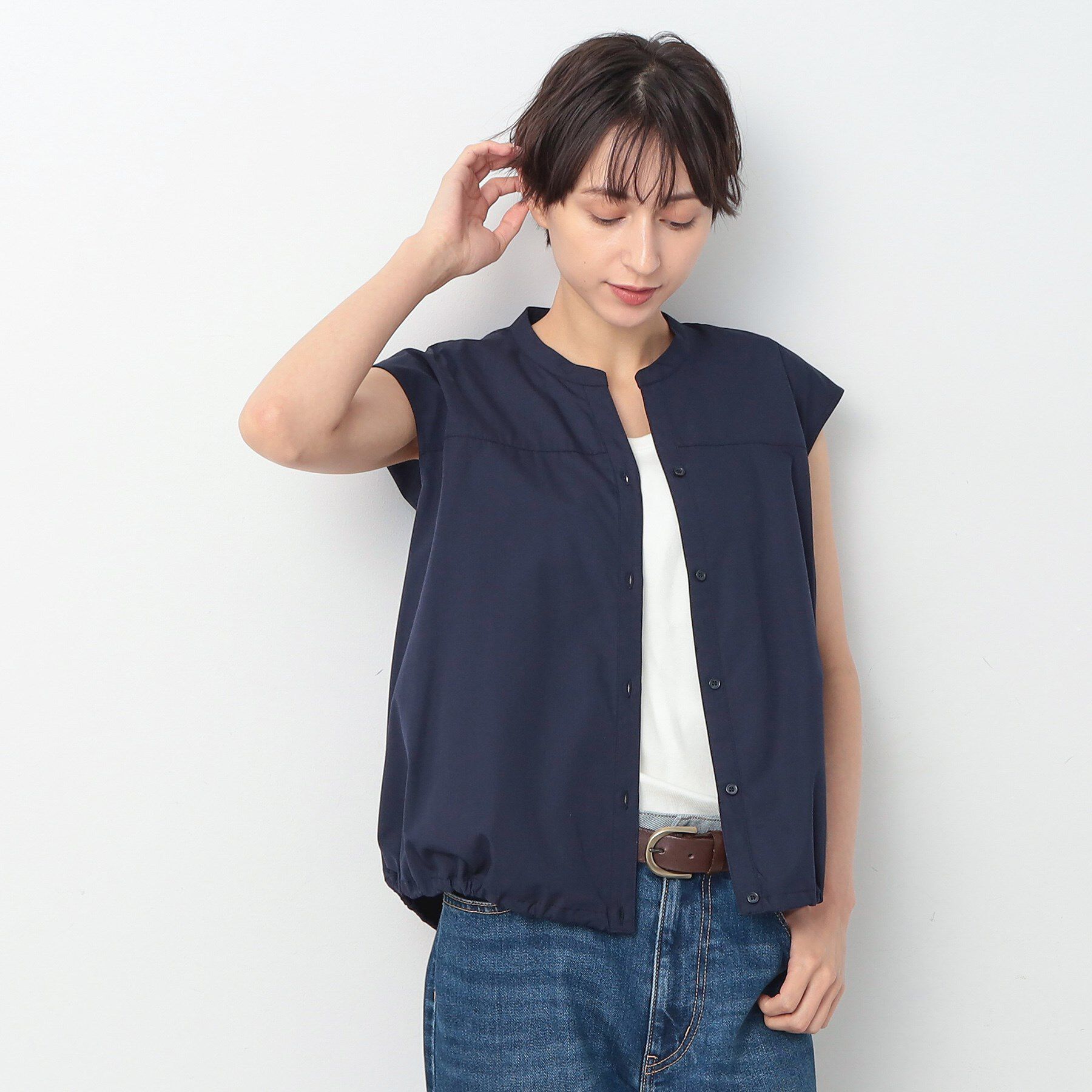 Dessin「【洗える】ドローコード付きブラウス」|シャツ・ブラウス|