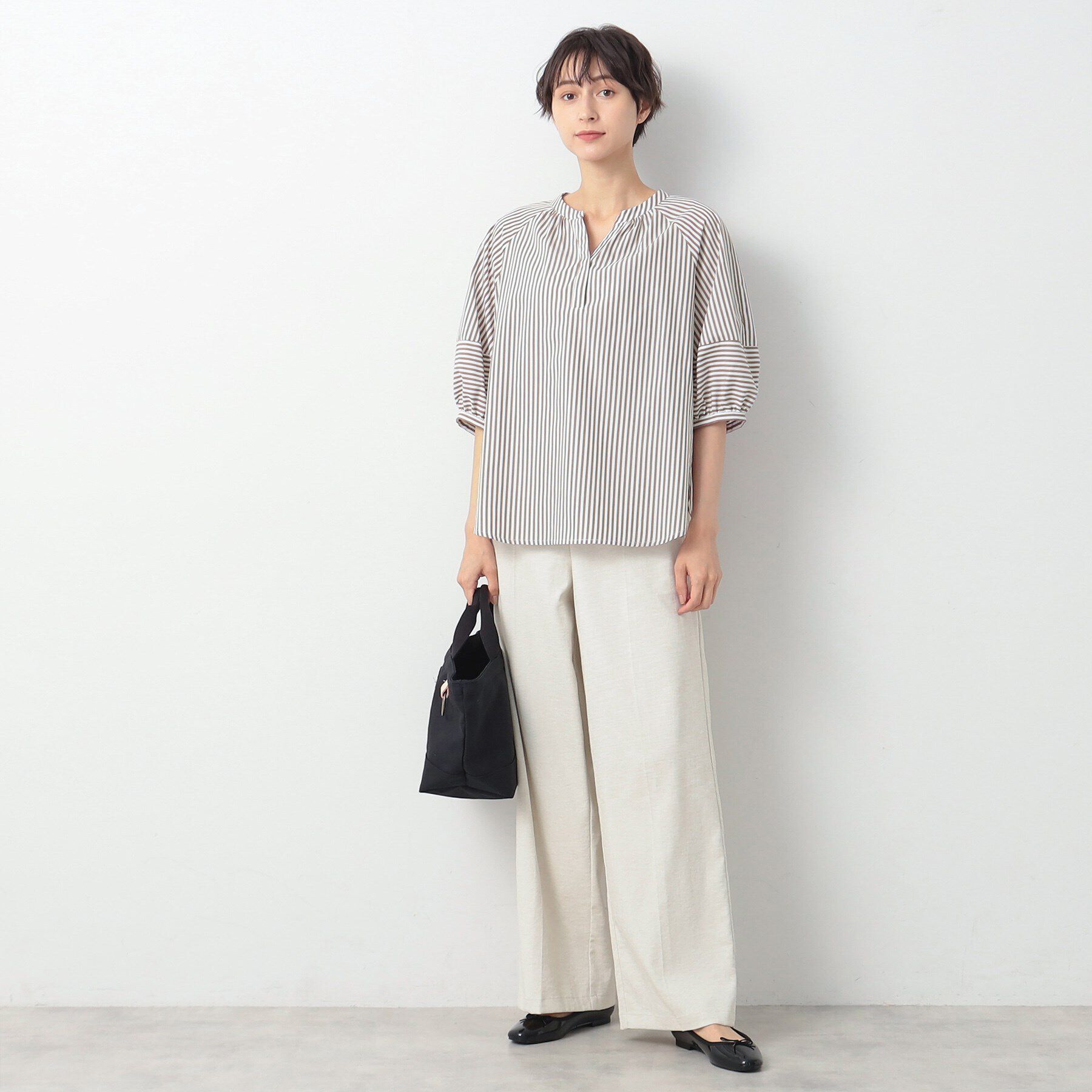 Dessin「【洗える】ランタンスリーブブラウス（XS～L）」|シャツ・ブラウス|