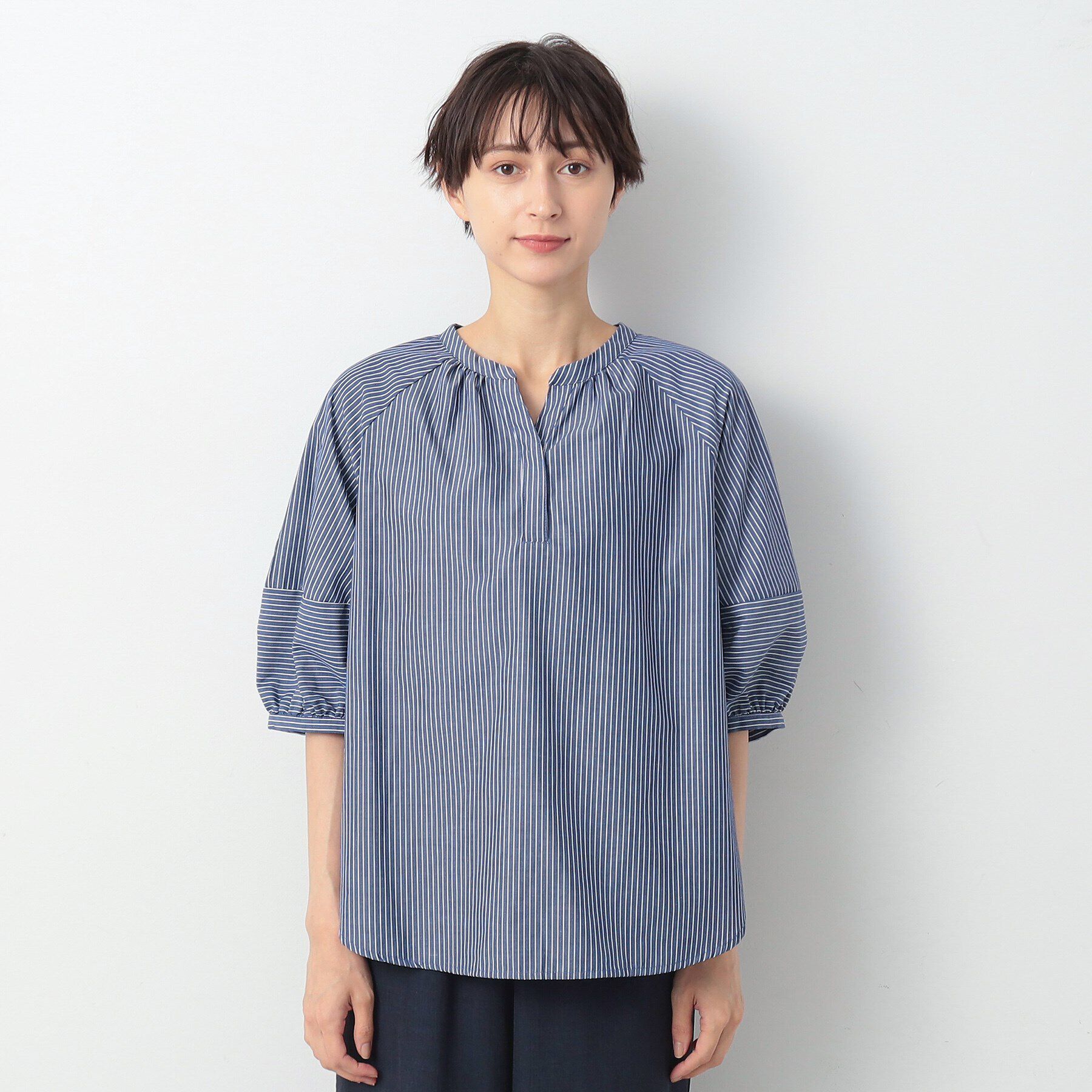 Dessin「【洗える】ランタンスリーブブラウス（XS～L）」|シャツ・ブラウス|