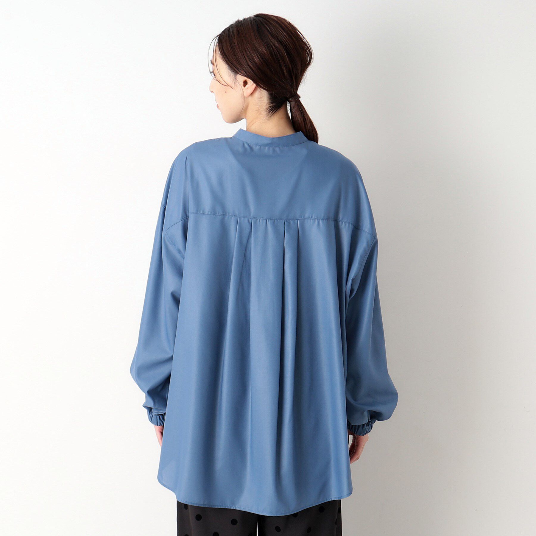 Dessin「微光沢バンドカラーシャツ」|シャツ・ブラウス|