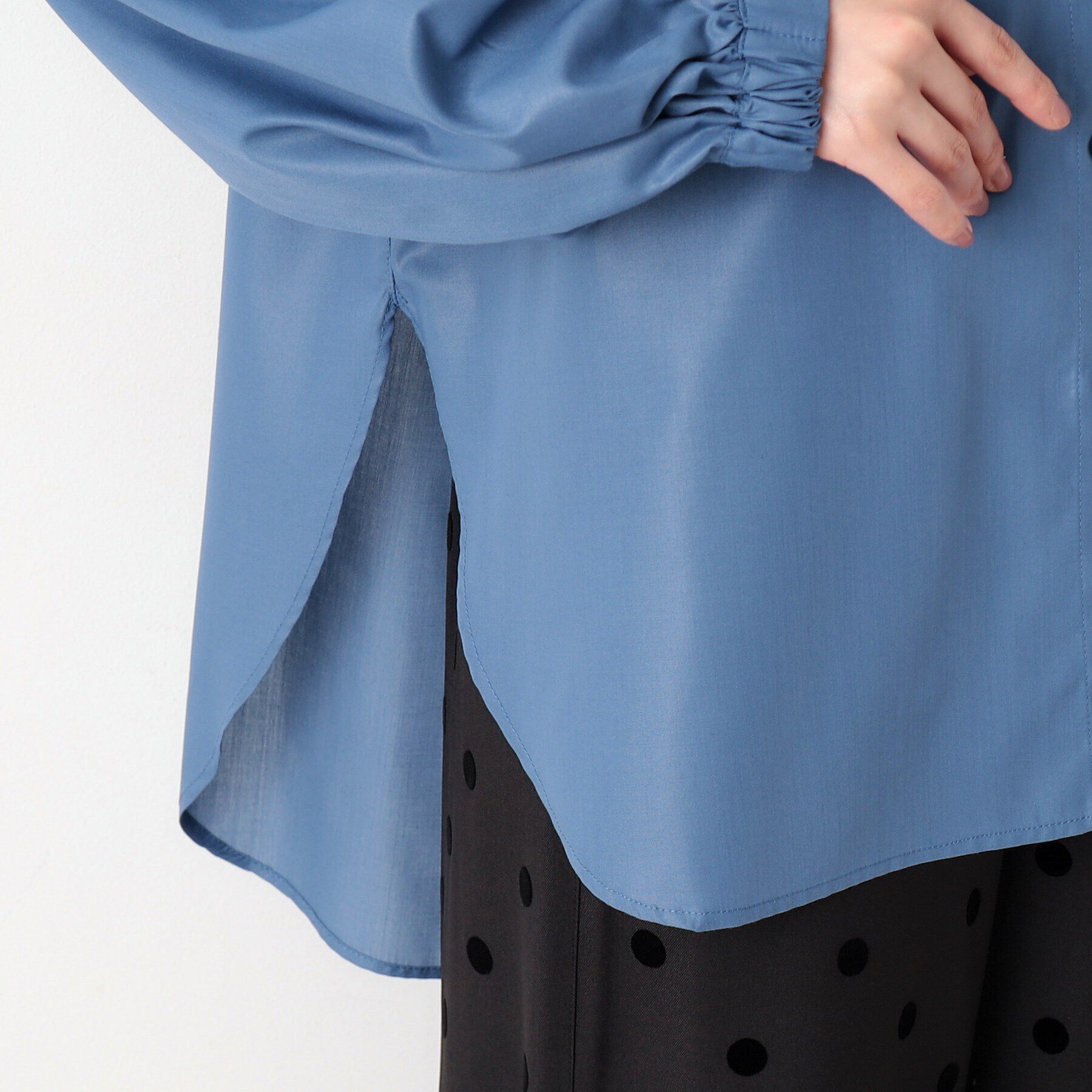 Dessin「微光沢バンドカラーシャツ」|シャツ・ブラウス|