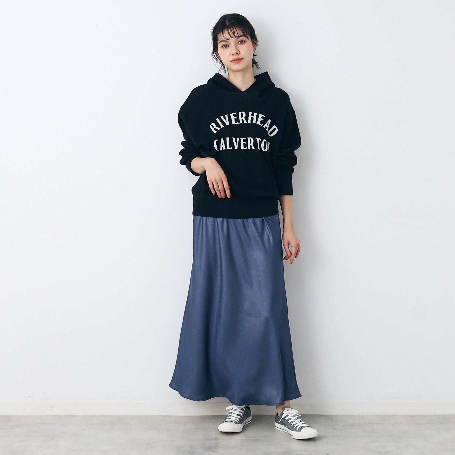 Dessin「【洗える】ナローサテンロングスカート」|スカート|