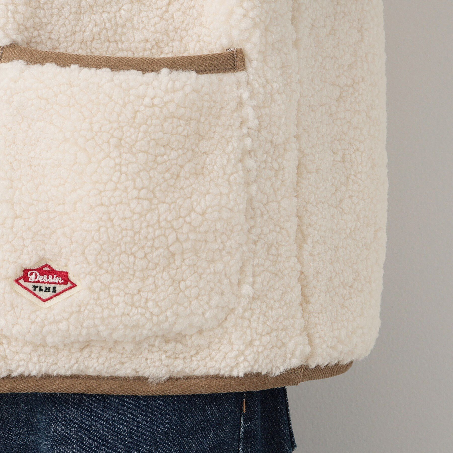 Dessin「【ユニセックス】ボタン付きボアベスト」|ベスト・ジレ|