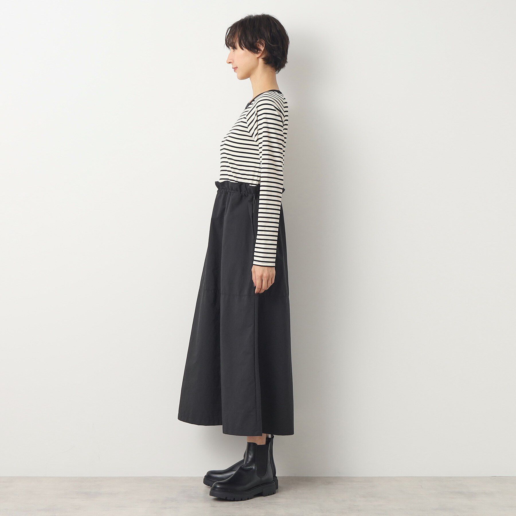 Dessin「【洗える】リブジャージドッキングワンピース」|ワンピース|