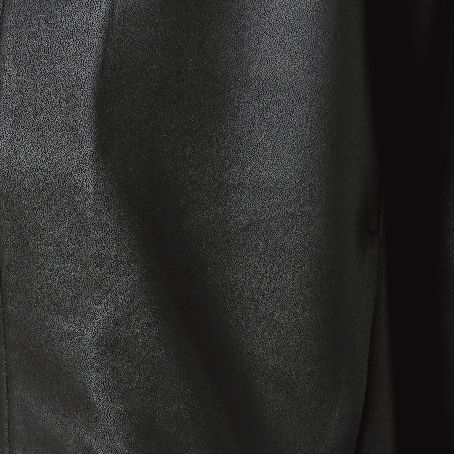 Dessin「【洗える】レザー調クルーネックジャケット」|ノーカラージャケット|