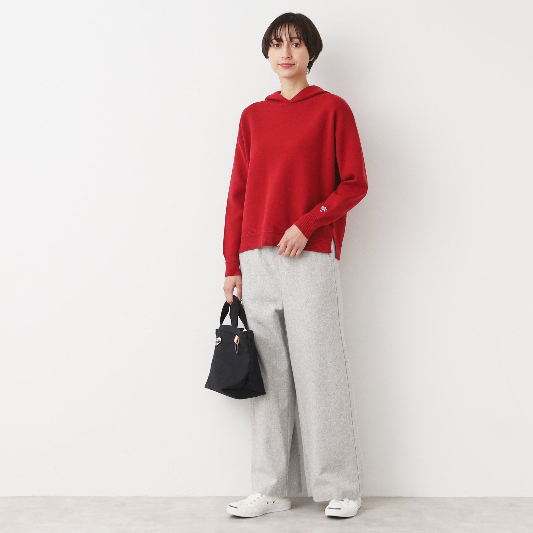 Dessin「【洗える・4サイズ展開】ちょうどいいパーカ（クロップド丈）」|パーカー|