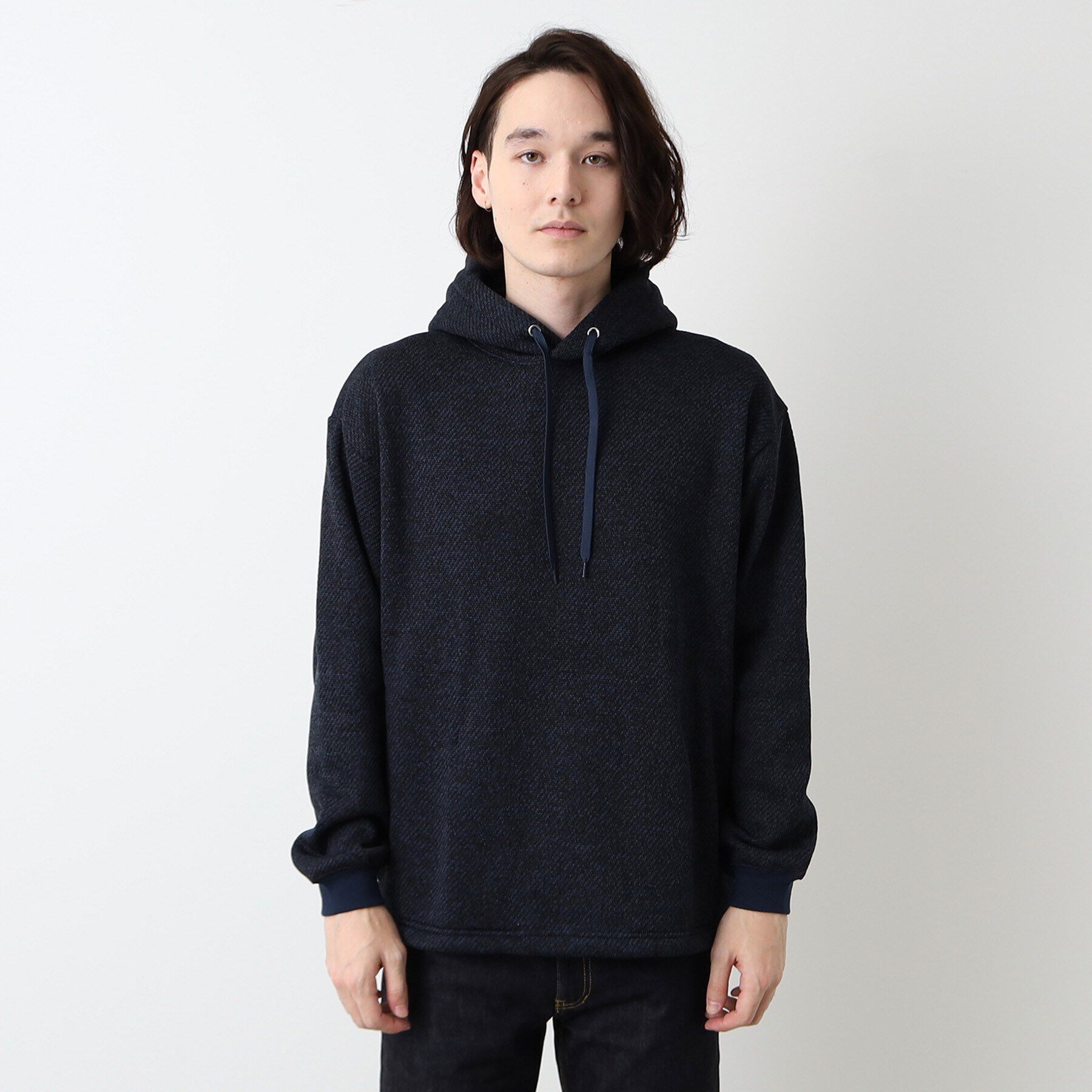 Dessin「【洗える】フリンジ調フーデットパーカ」|パーカー|