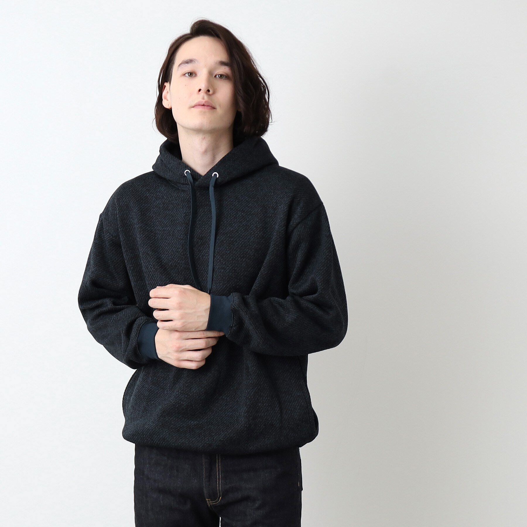 Dessin「【洗える】フリンジ調フーデットパーカ」|パーカー|