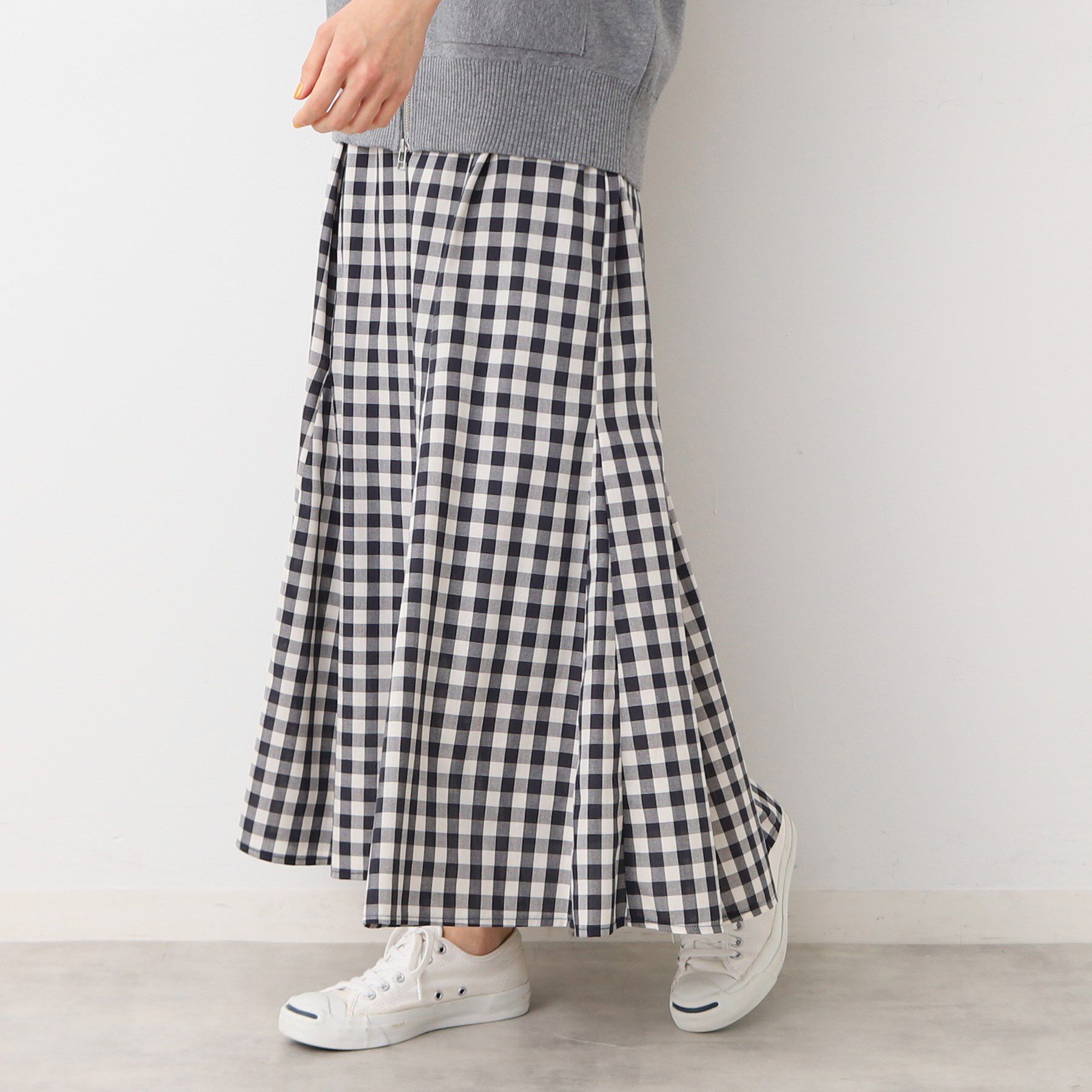 Dessin「【洗える・4サイズ展開】チェック柄マーメイドスカート（XS～L）」|スカート|