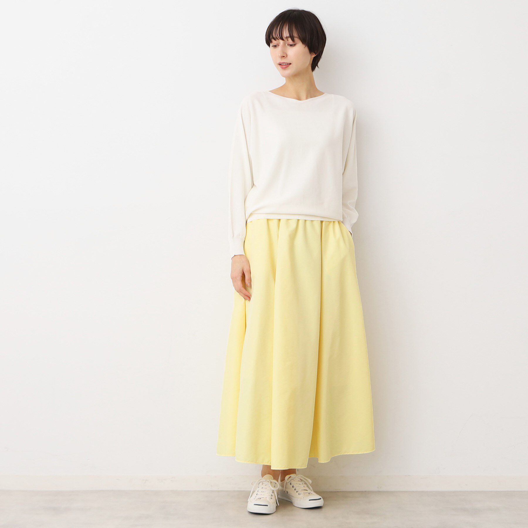 Dessin「【ウエストゴム・洗える】タックギャザースカート（S～L）」|スカート|