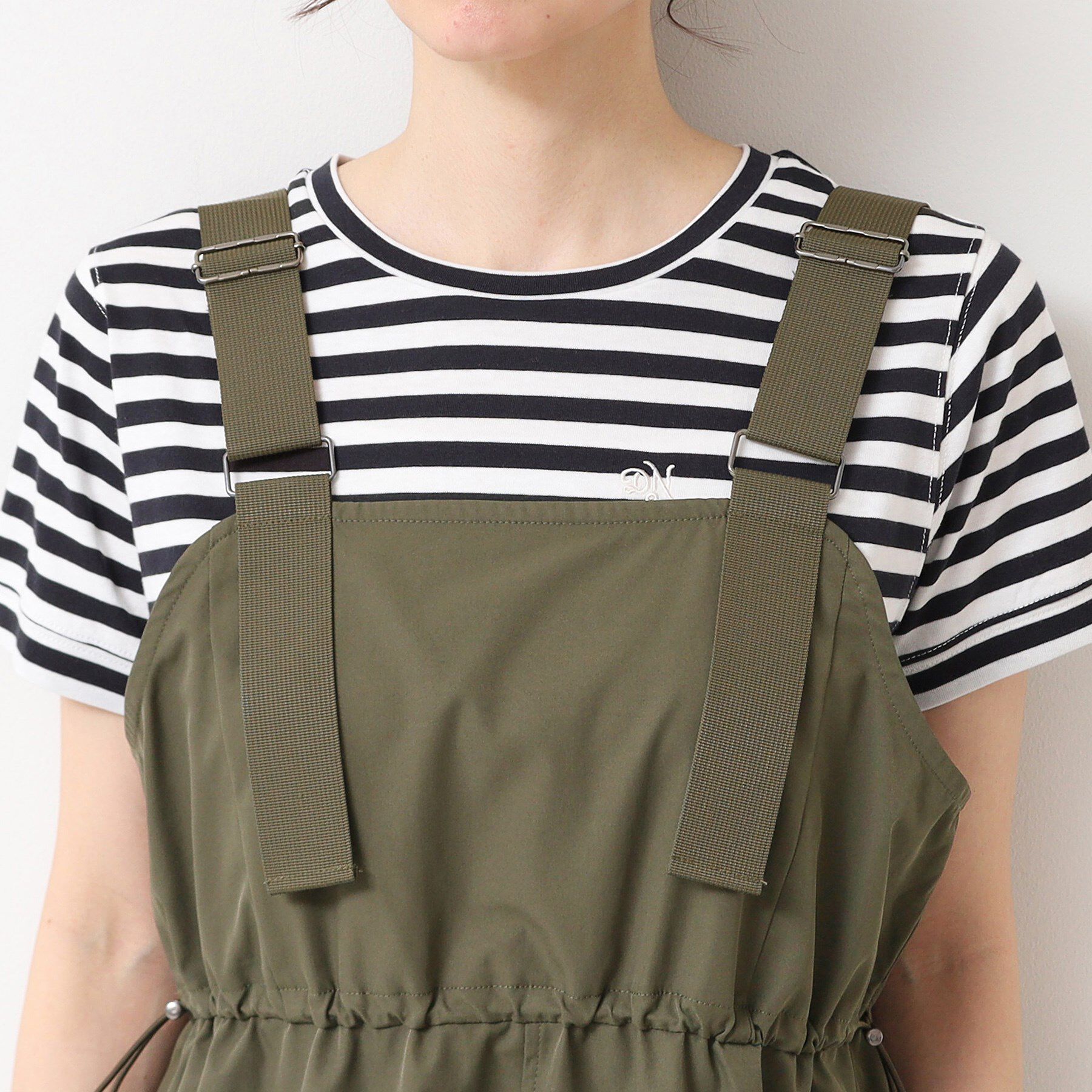 Dessin「【洗える】ベルト付きワークジャンスカ（S～L）」|ワンピース|