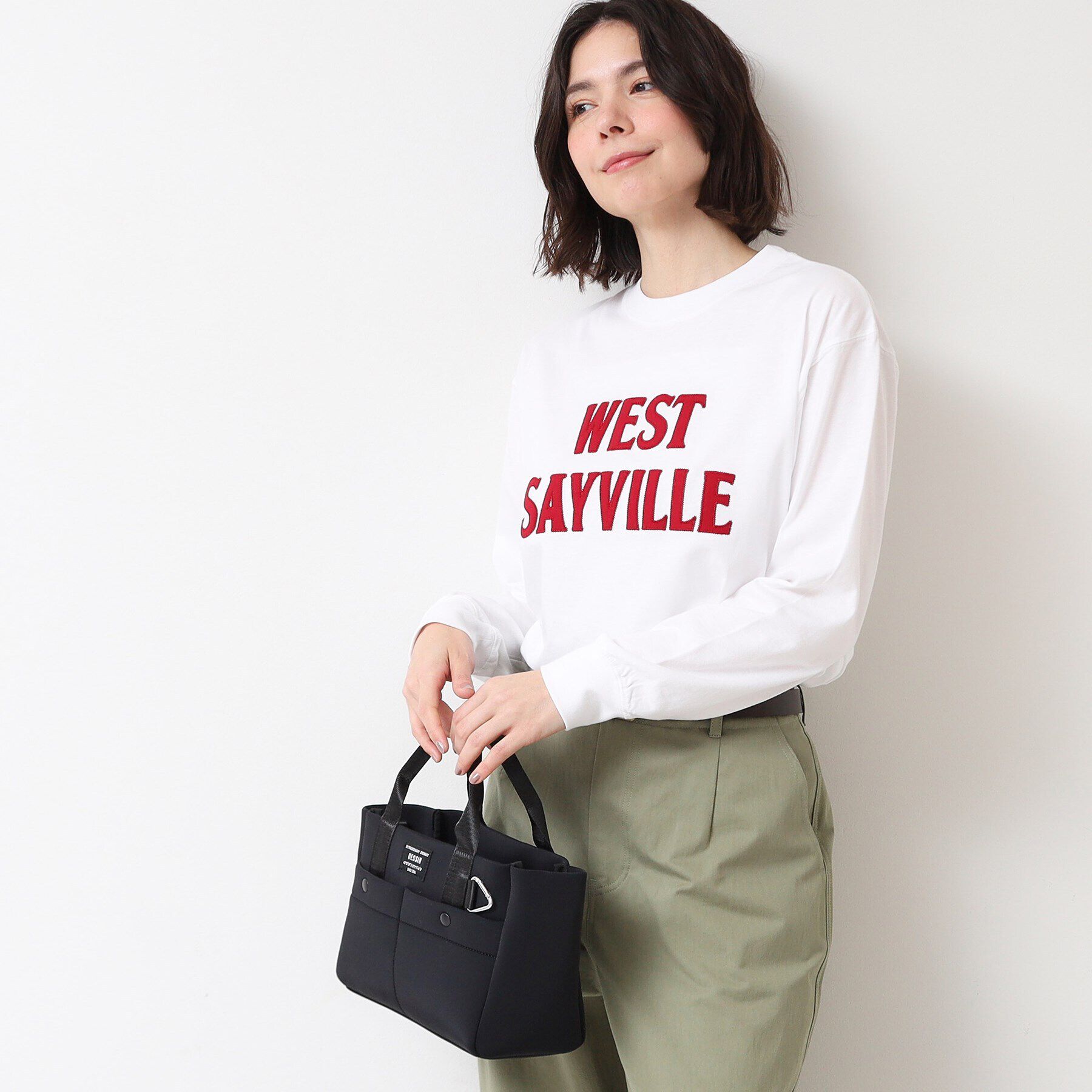 Dessin「【ユニセックス・洗える】ロングスリーブロゴTシャツ」|Tシャツ・カットソー|