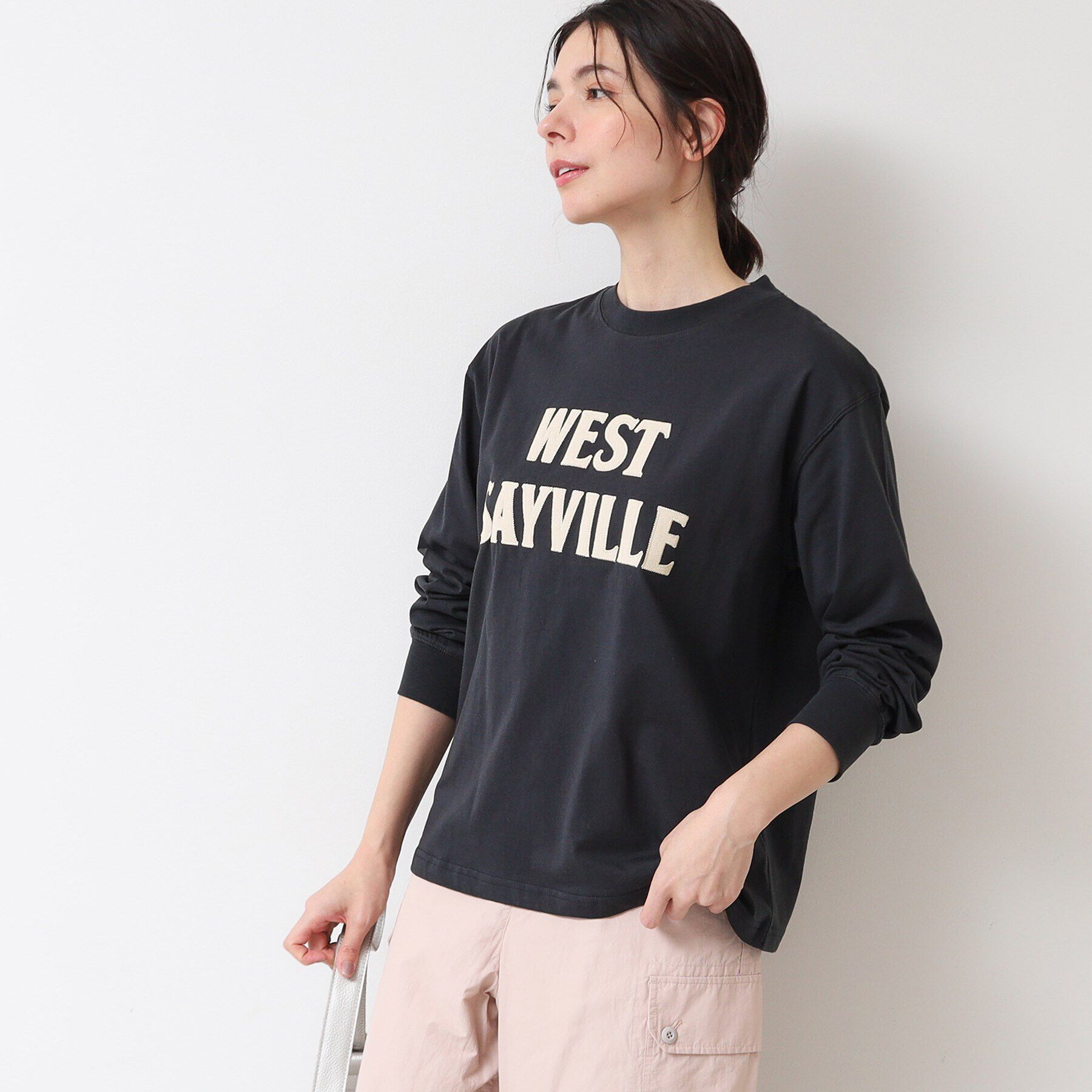 Dessin「【ユニセックス・洗える】ロングスリーブロゴTシャツ」|Tシャツ・カットソー|