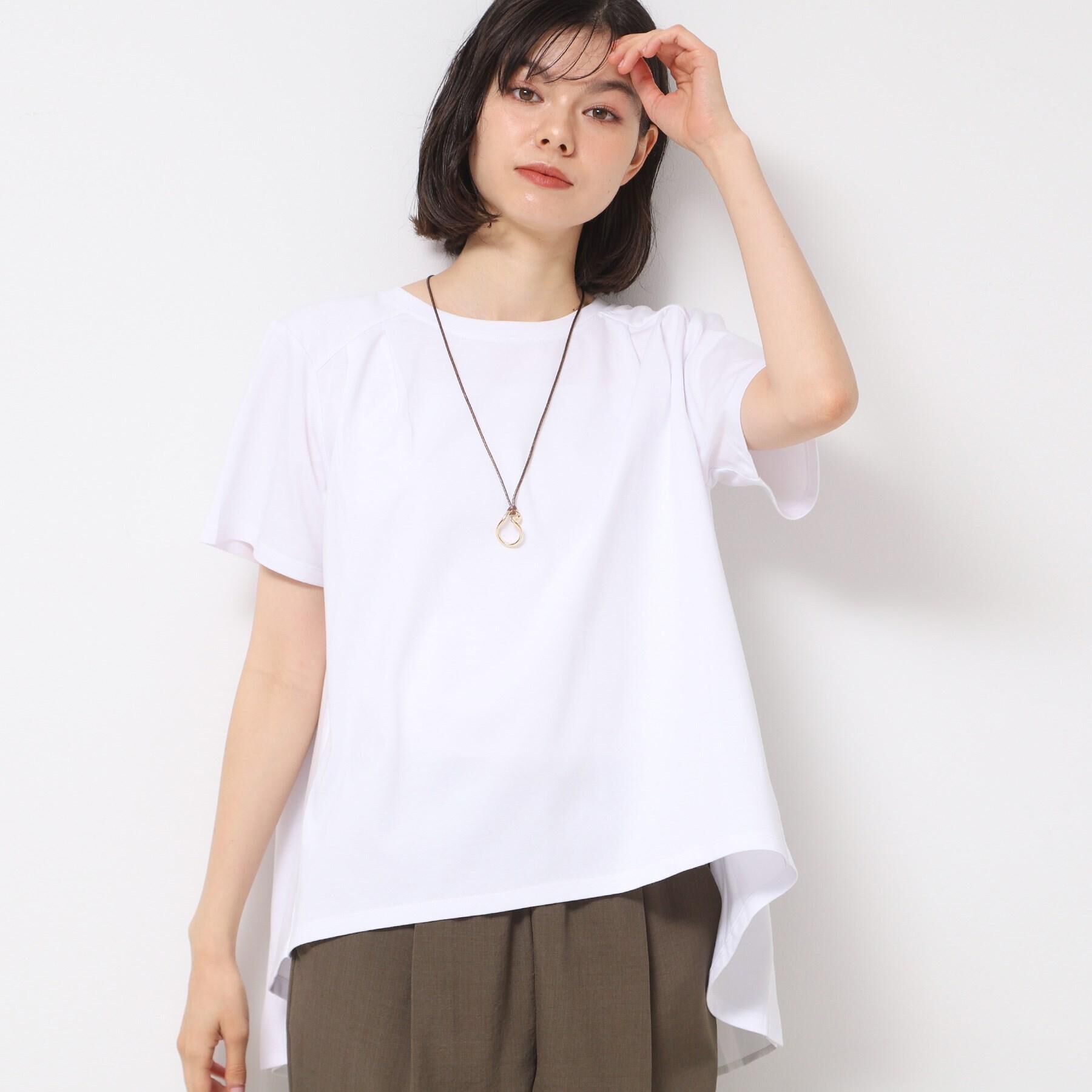 Dessin「【洗える】バックプリーツデザインカットソー」|Tシャツ・カットソー|