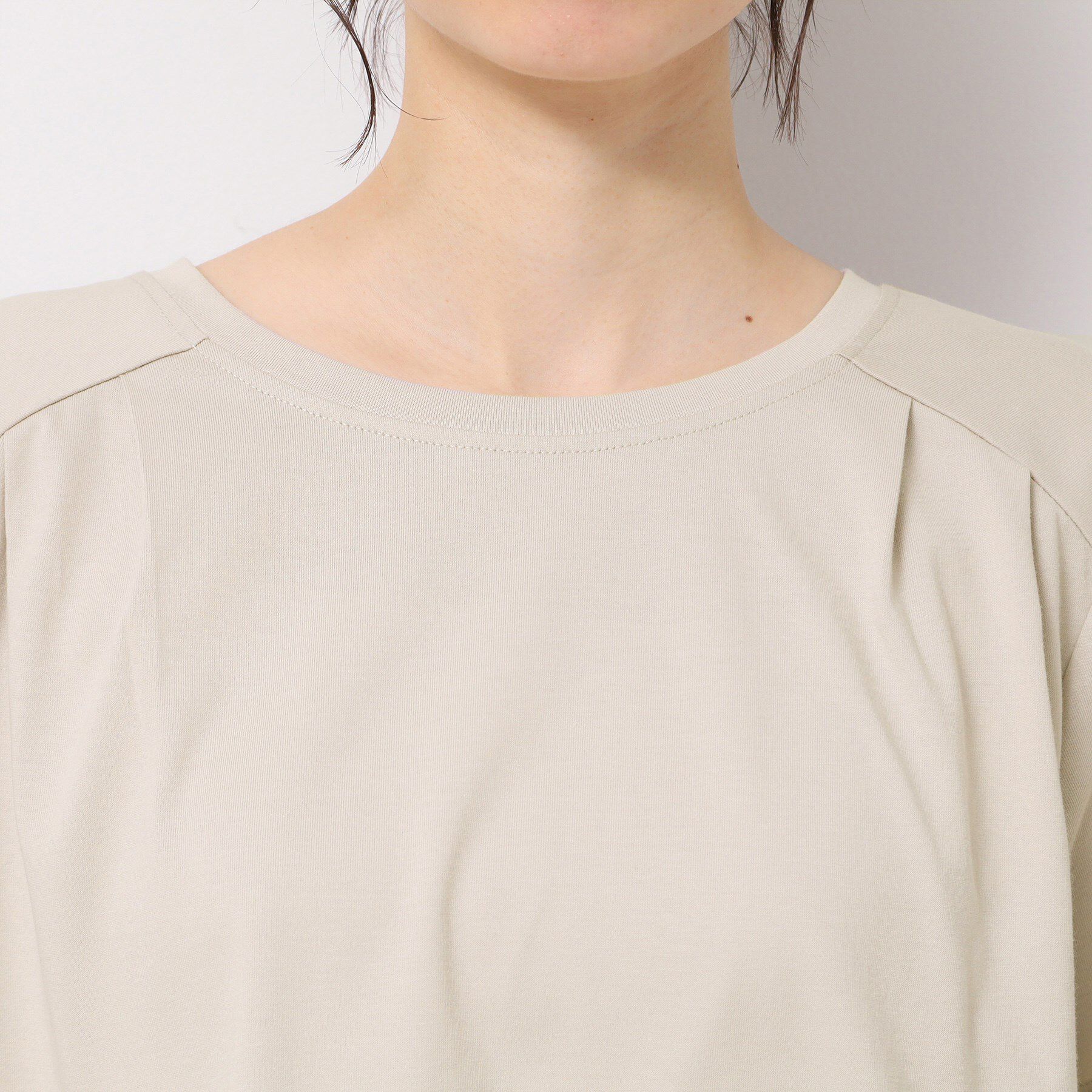 Dessin「【洗える】バックプリーツデザインカットソー」|Tシャツ・カットソー|