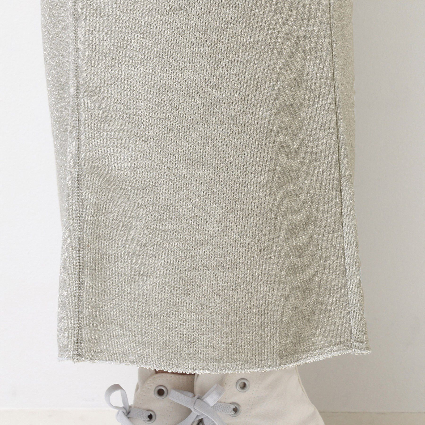 Dessin「【セットアップ可・洗える】ラメ裏毛ナロースカート」|スカート|