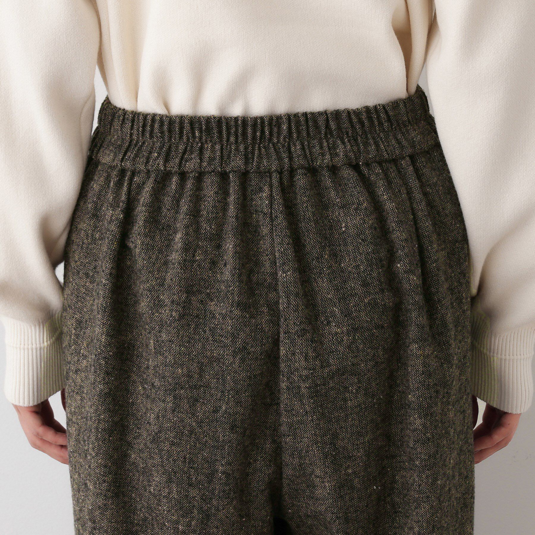 Dessin「【洗える/後ろゴム】ツイードワイドパンツ」|その他|