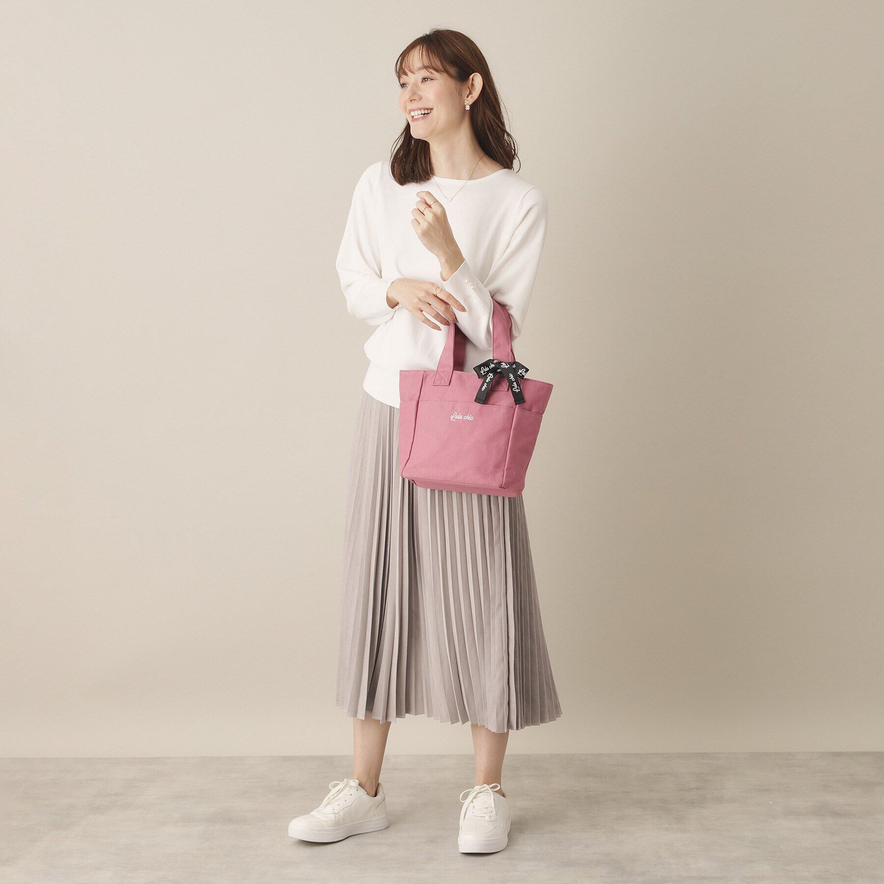 ITS&rsquo;DEMO「【7ポケット／推し活】クリアポケット付カラフルトート」|ハンドバッグ|