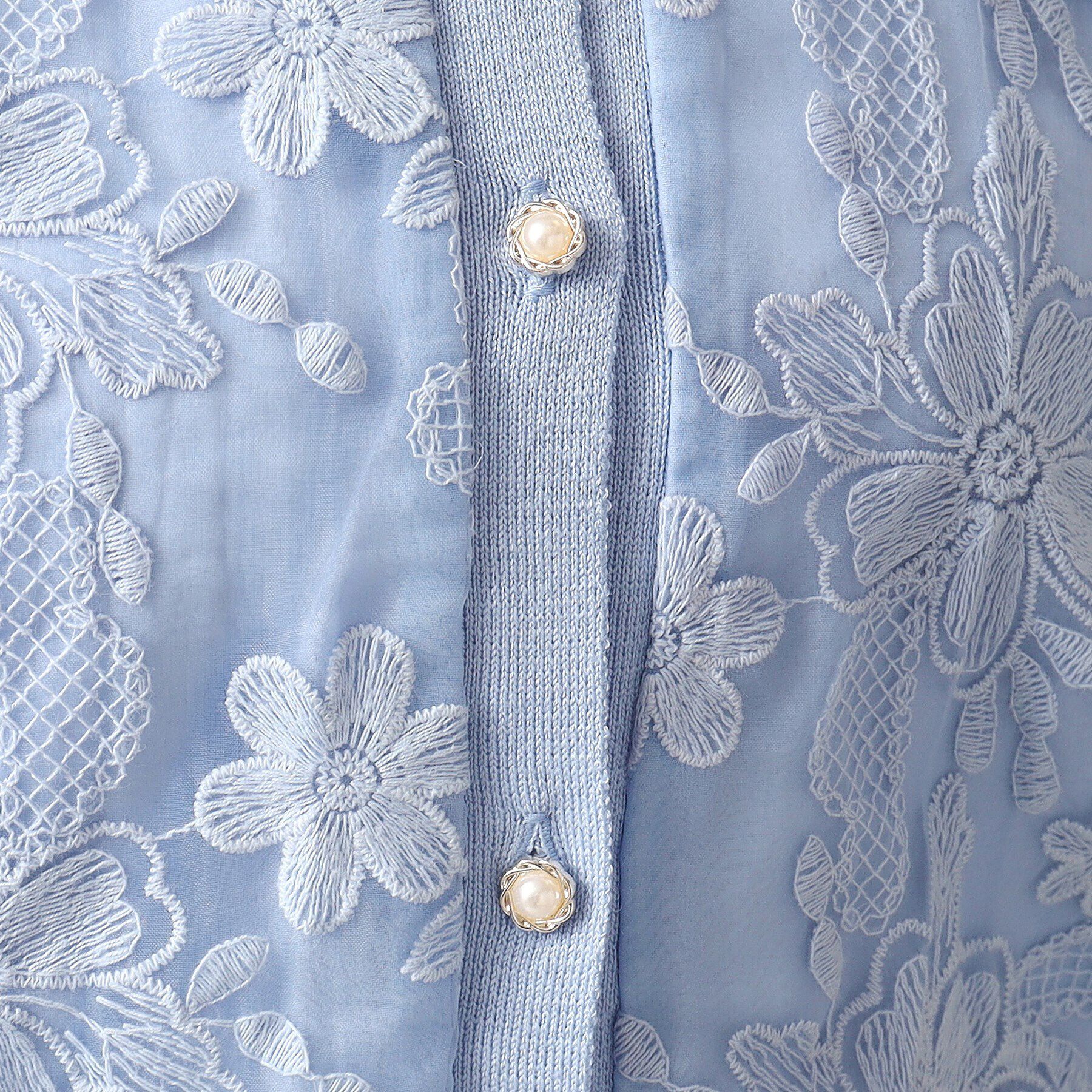 ITS&rsquo;DEMO「【通勤／手洗い可】レースニットカーディガン」|カーディガン|