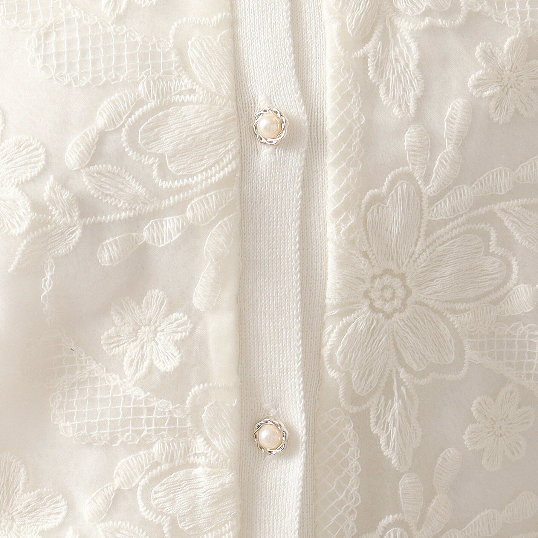 ITS&rsquo;DEMO「【通勤／手洗い可】レースニットカーディガン」|カーディガン|