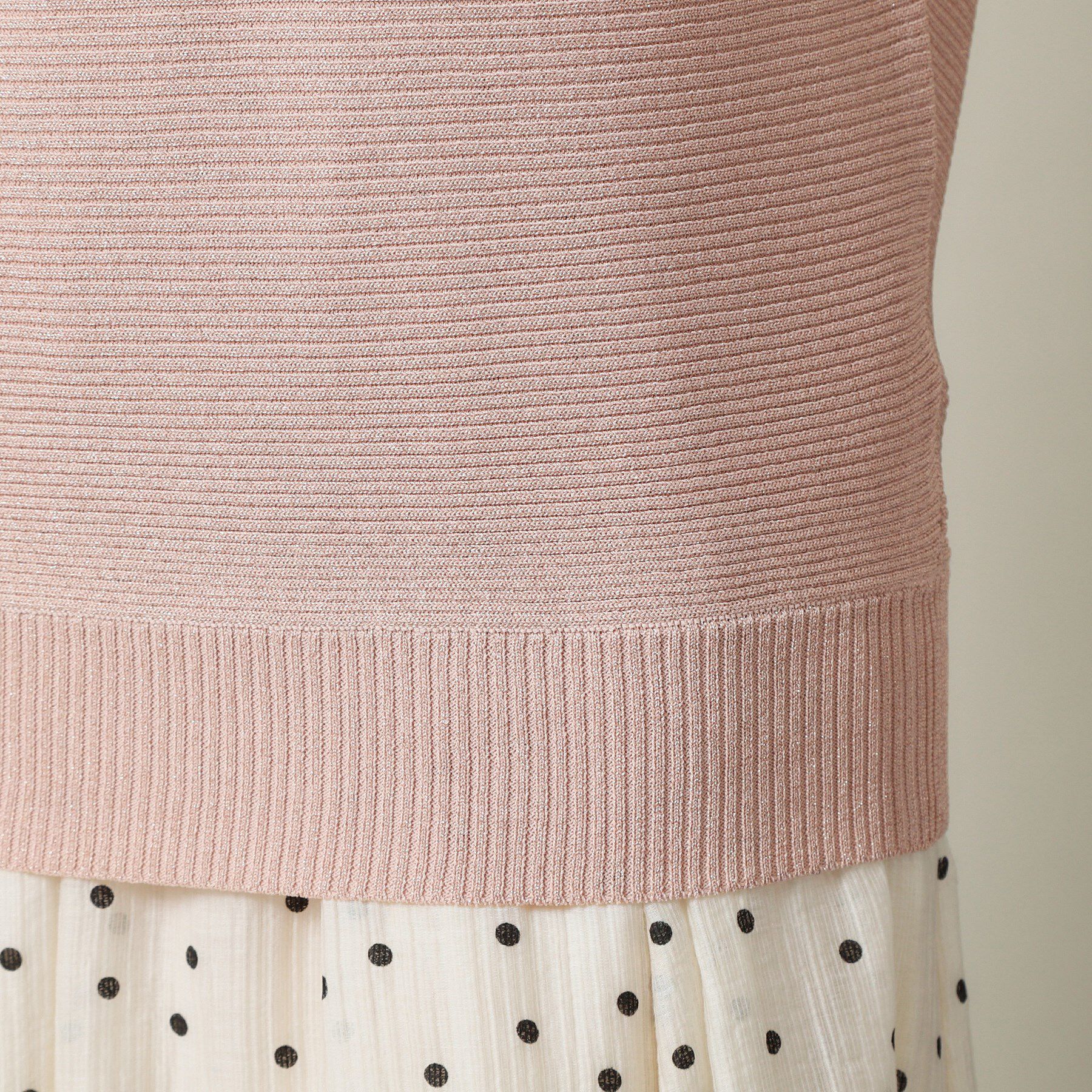 ITS&rsquo;DEMO「【UVケア／アンチピリング／洗濯機OK】ラメリブドルマンニット」|ニット・セーター|