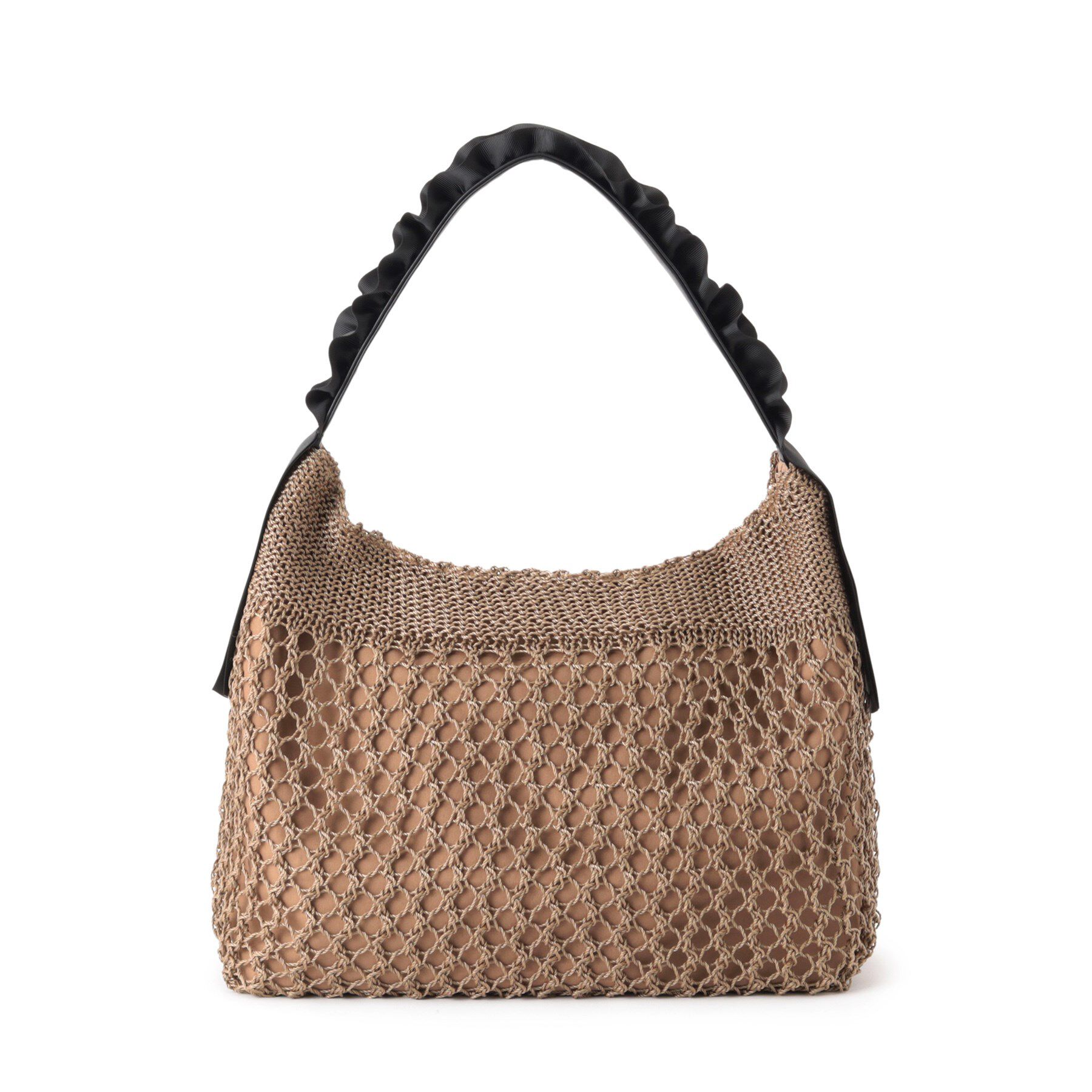 ITS&rsquo;DEMO「コード編みフリルワンハンドルトート」|トートバッグ|