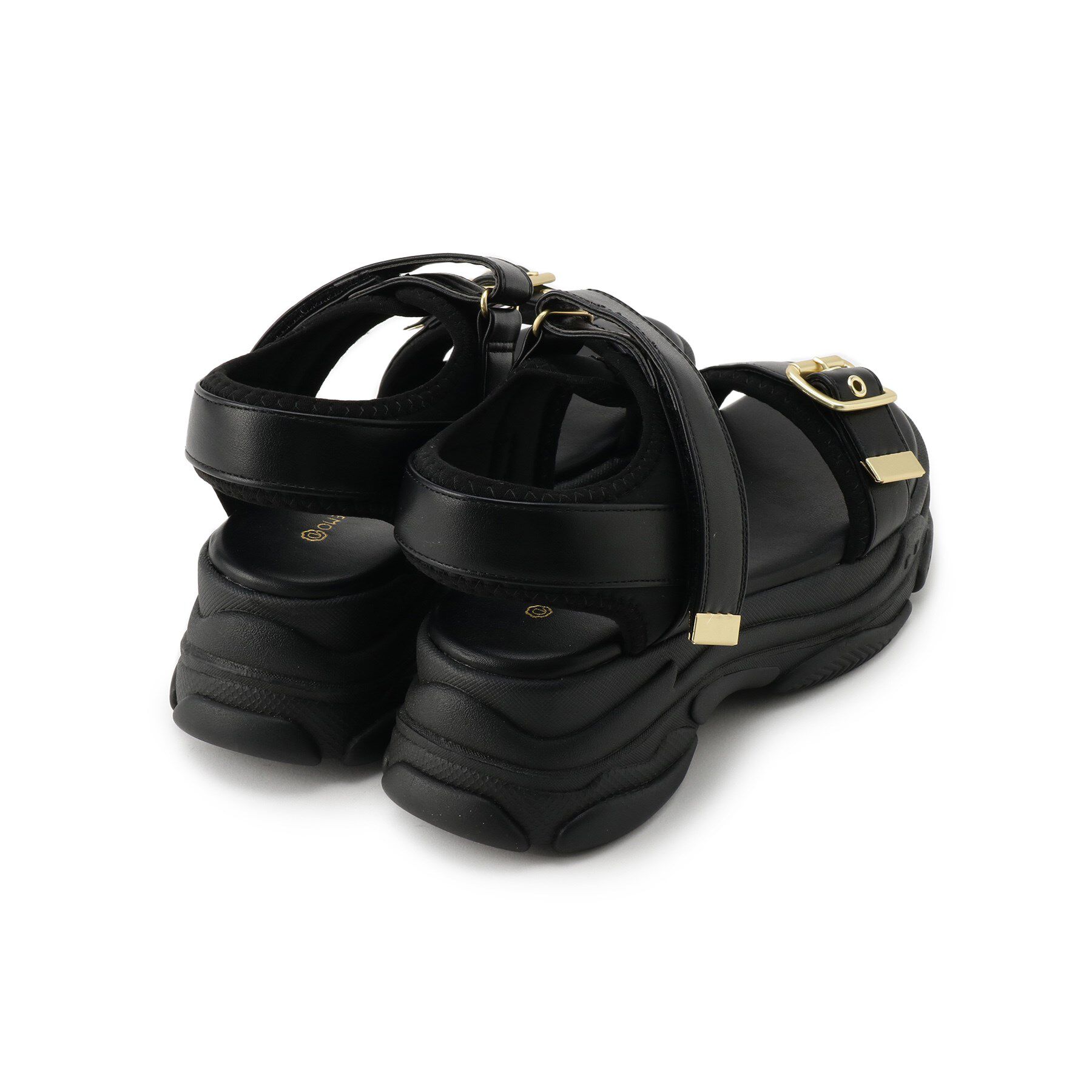 ITS&rsquo;DEMO「【M・L展開】バックルベルト合皮スポサン」|サンダル|