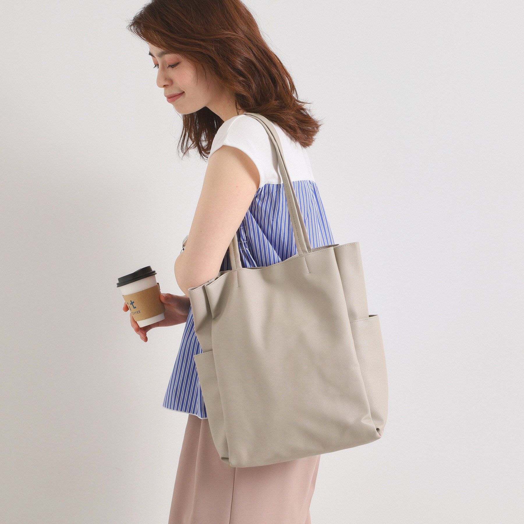 ITS&rsquo;DEMO「【A4対応／6ポケット】収納上手になれるトート」|トートバッグ|