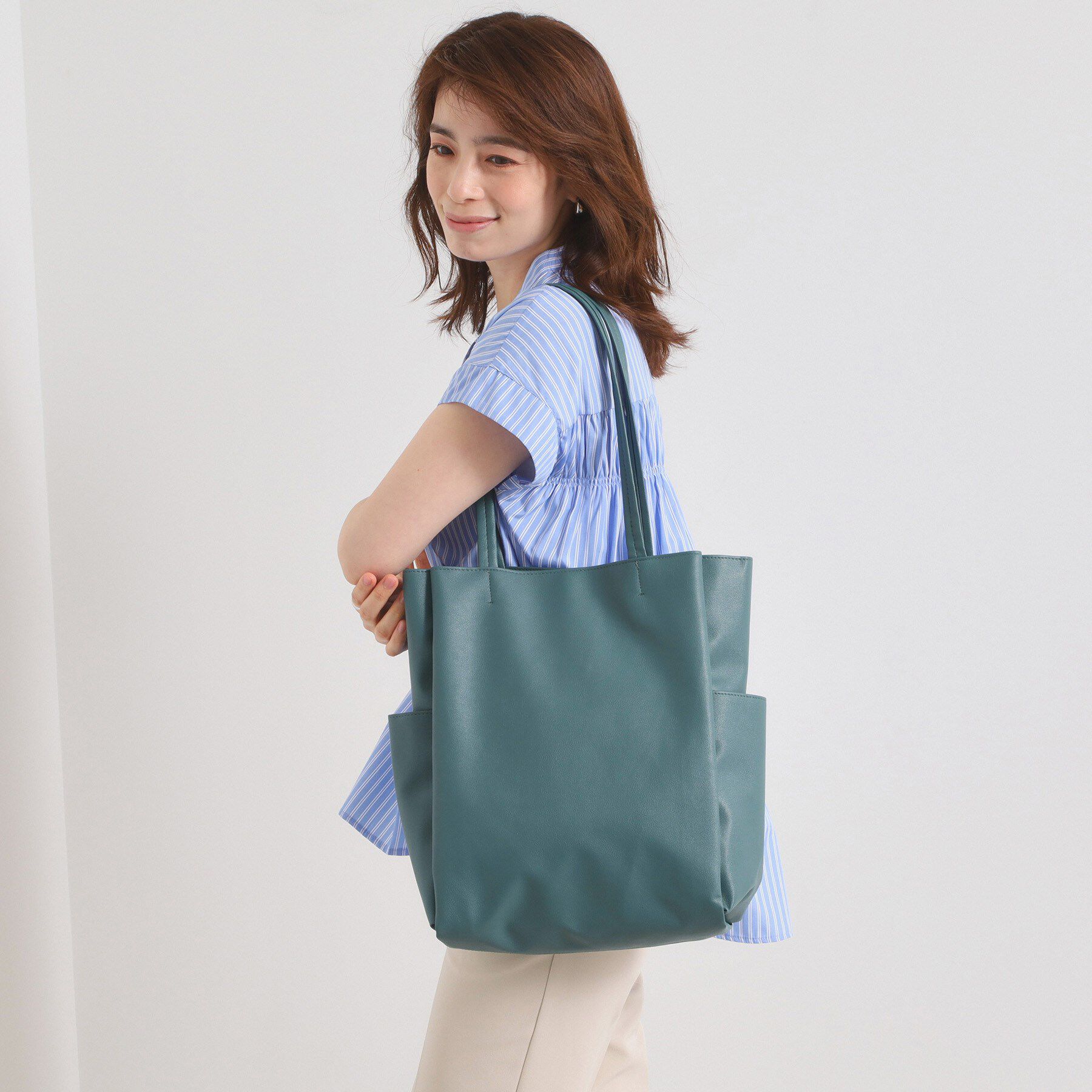 ITS&rsquo;DEMO「【A4対応／6ポケット】収納上手になれるトート」|トートバッグ|