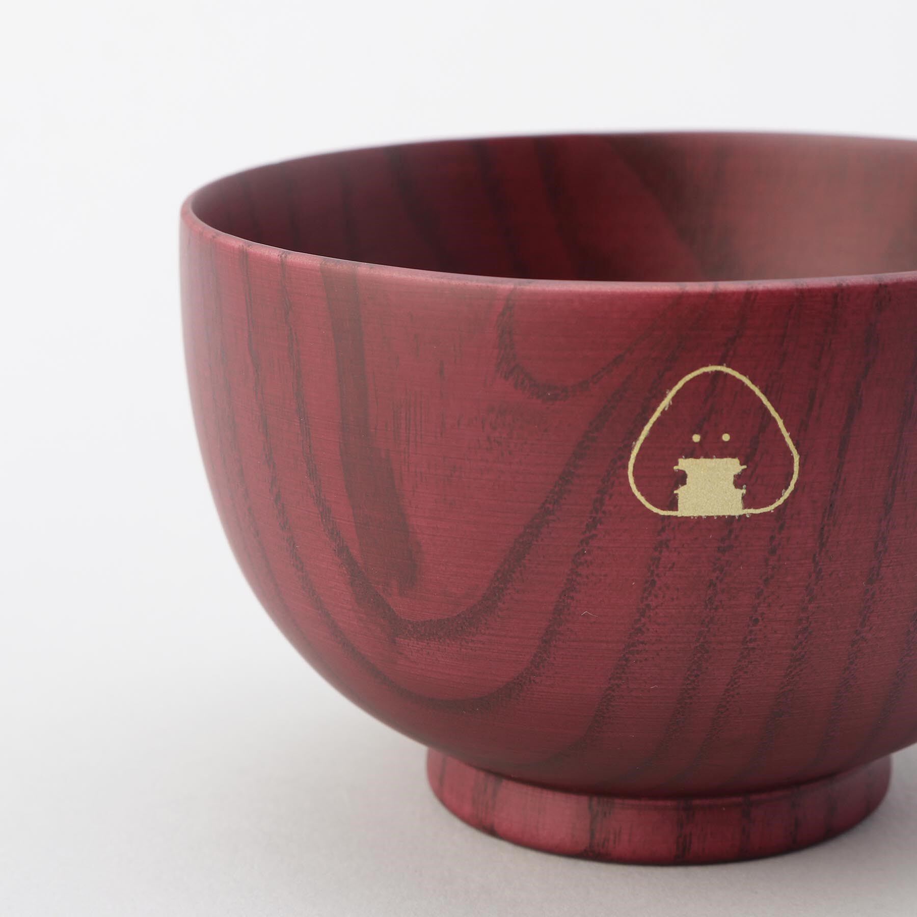 212 KITCHEN STORE「ぎゅっとおにぎりさん 木製汁椀 赤」|食器・キッチングッズ|