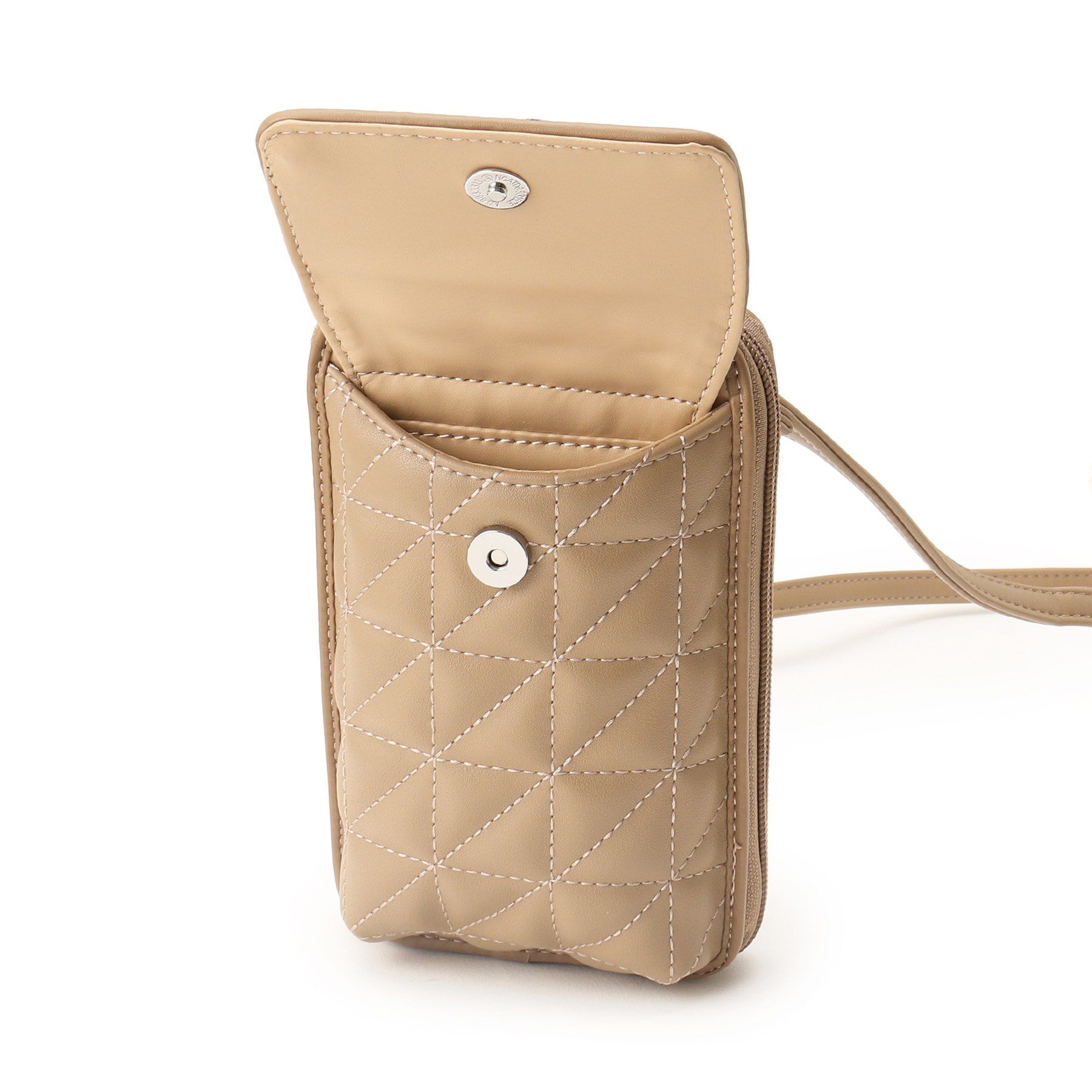 Ober Tashe「合皮タテ型キルトスマホショルダー」|ショルダー・メッセンジャー|