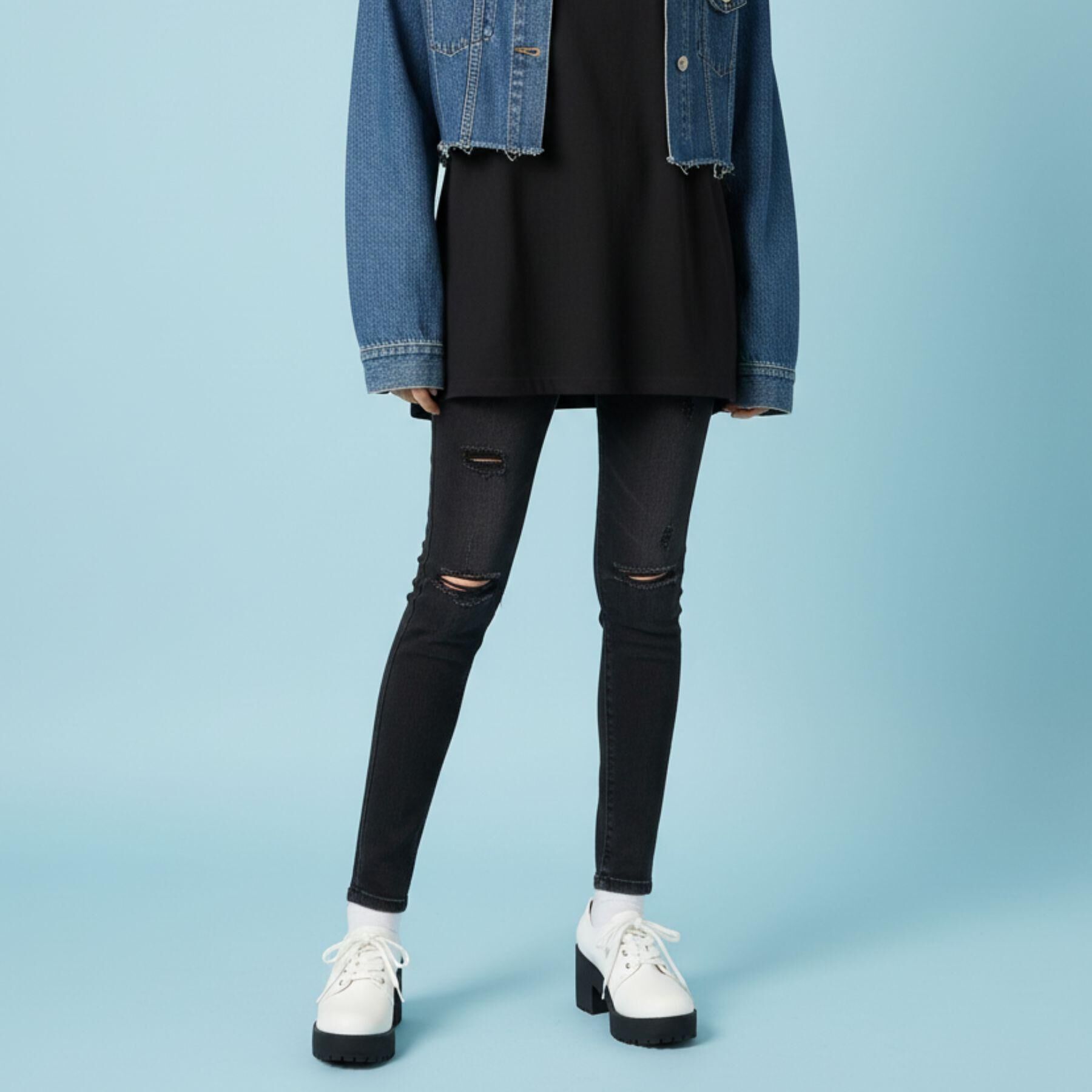 csT&P「厚底レースアップパンプス」|パンプス|ﾎﾜｲﾄ(001)