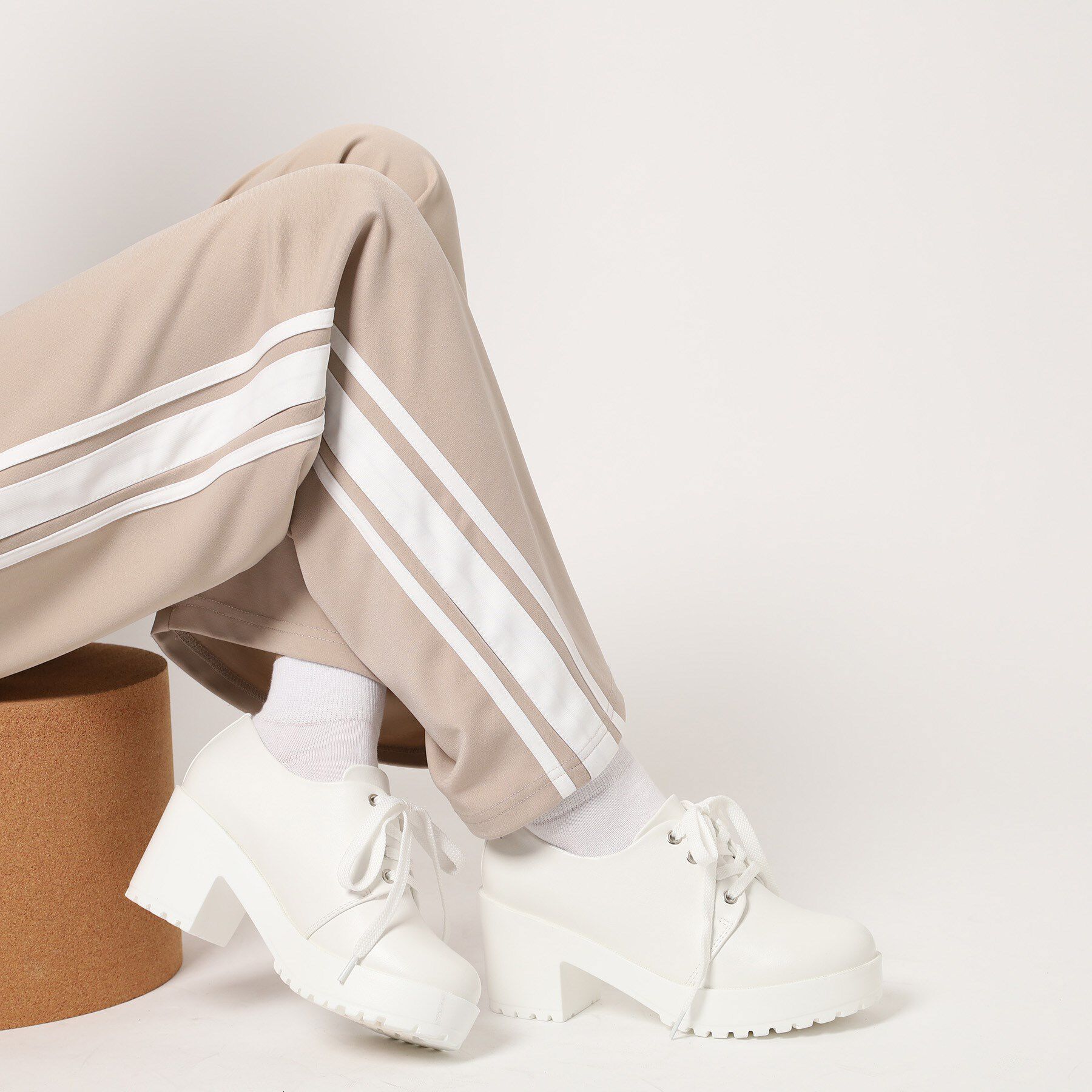 csT&P「厚底レースアップパンプス」|パンプス|