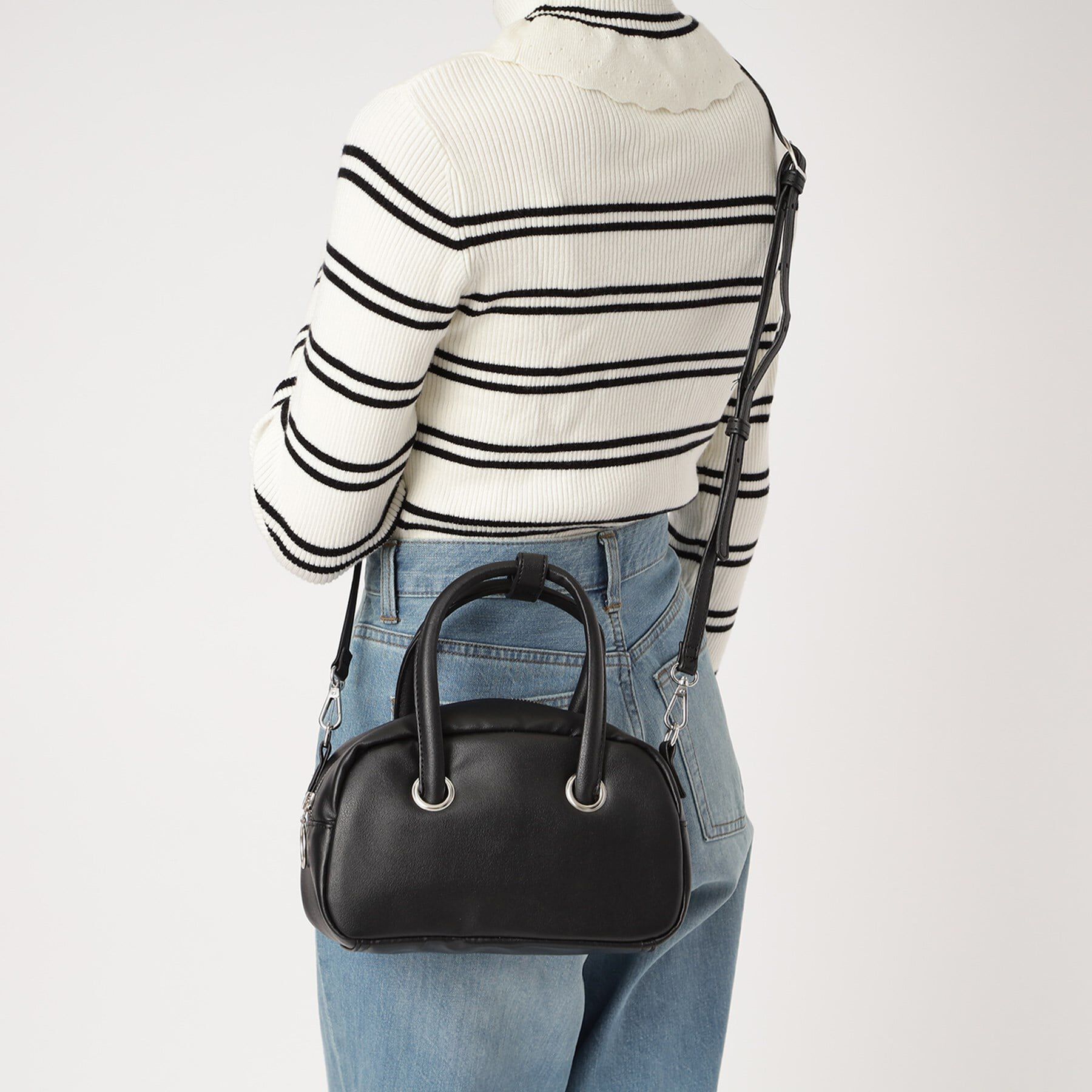 Ober Tashe「ショルダーバッグ メタリック 2WAY ミニ ボストン」|ショルダー・メッセンジャー|