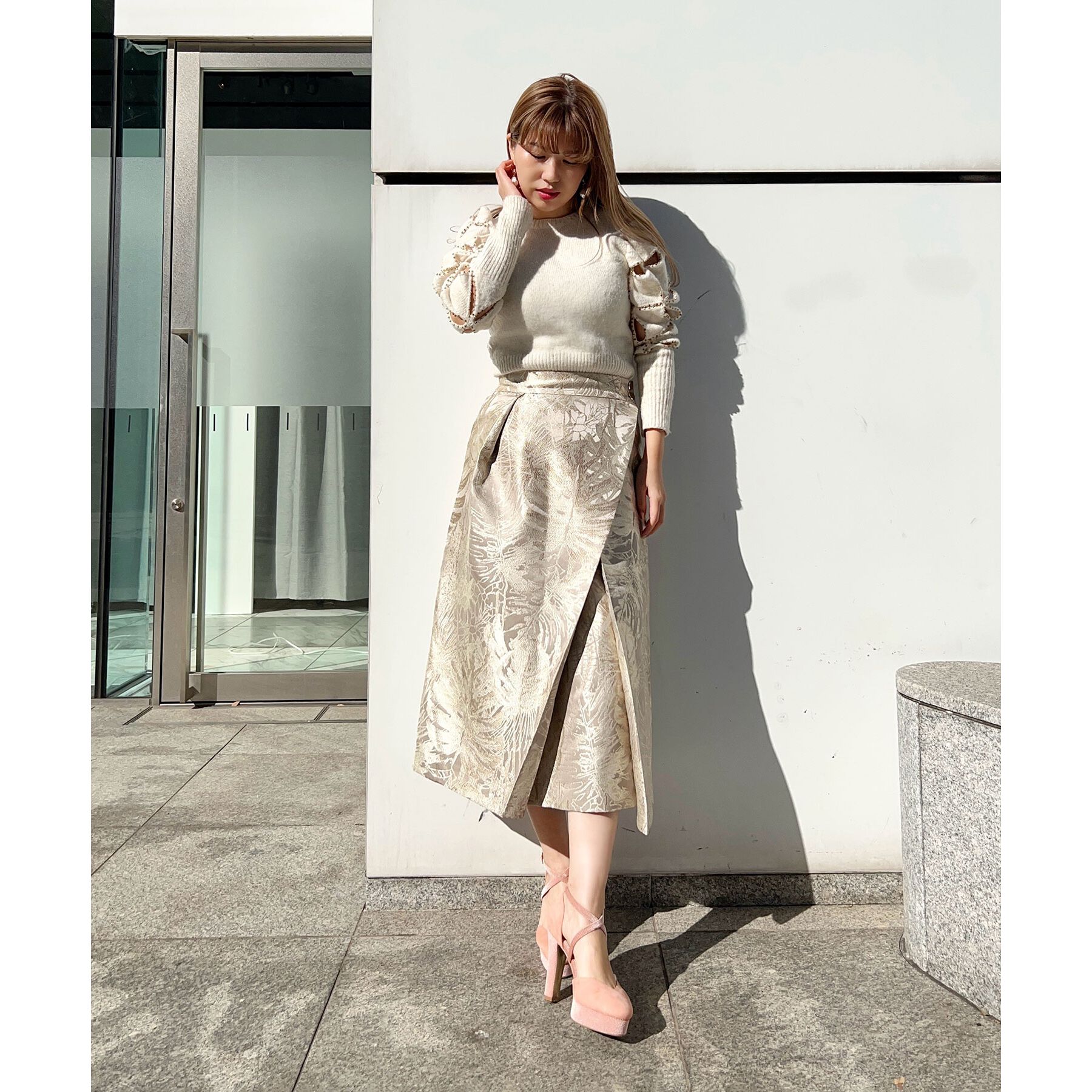 ESPERANZA「クロスストラップハイヒールセパレートパンプス」|パンプス|