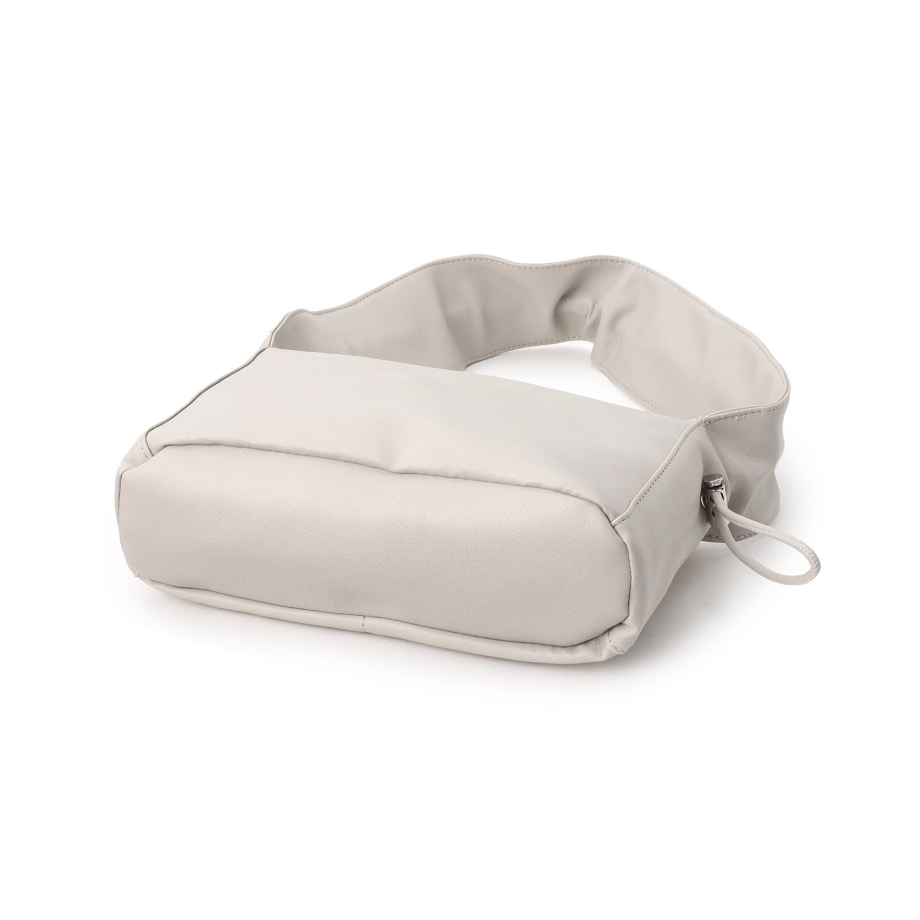 Ober Tashe「合皮ギャザーハンドルスクエアバッグ」|ハンドバッグ|