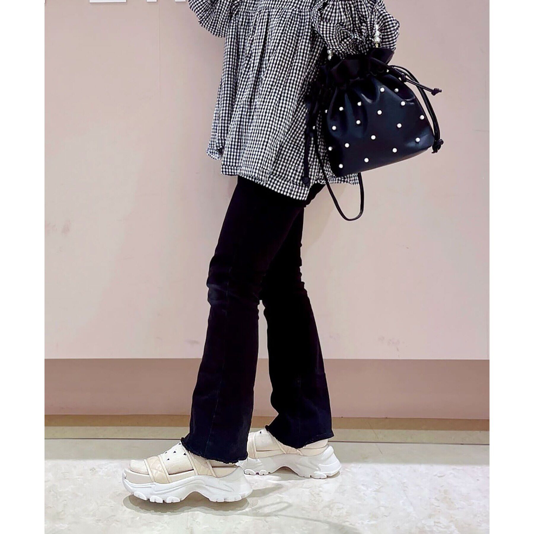 ESPERANZA「厚底キルティングスポサン 24SS」|サンダル|