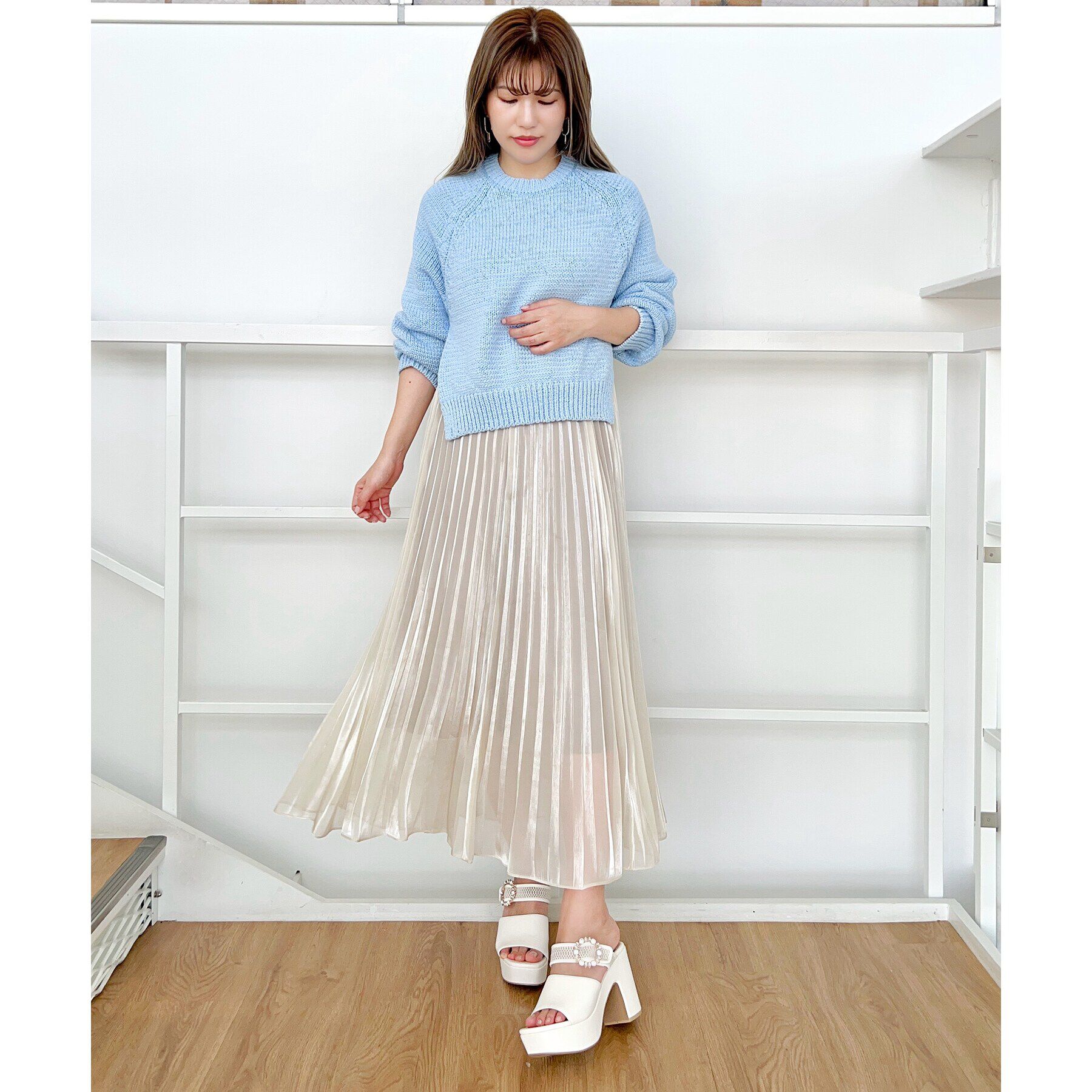 ESPERANZA「飾りバックル一体底ミュール 24SS」|サンダル|