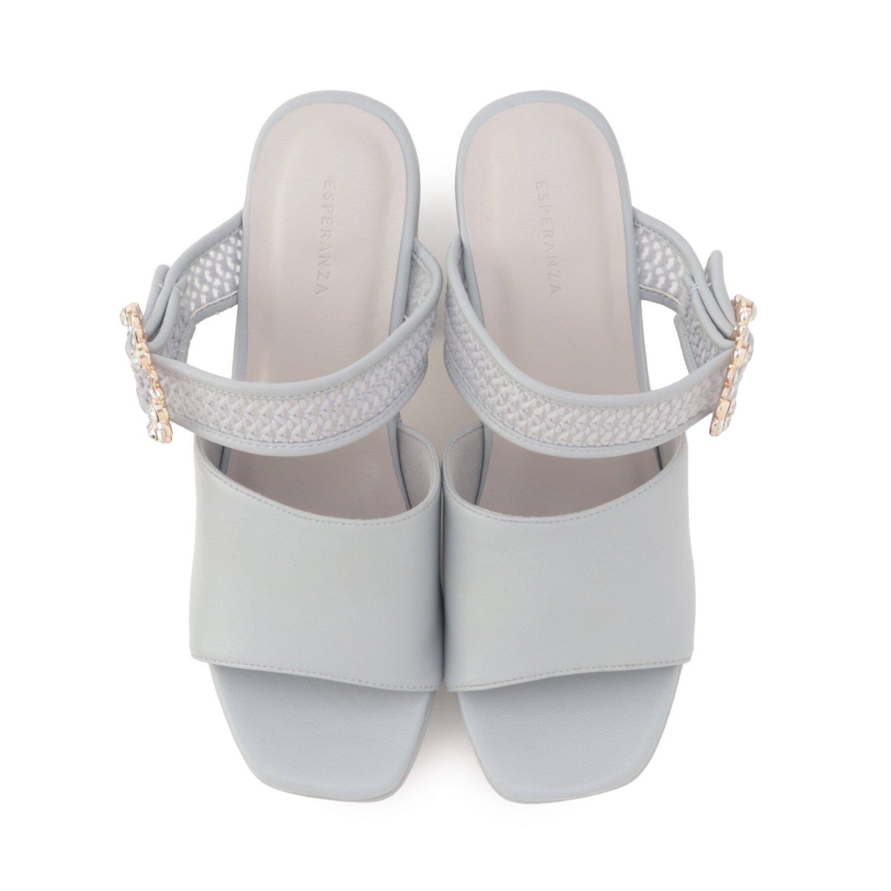 ESPERANZA「飾りバックル一体底ミュール 24SS」|サンダル|