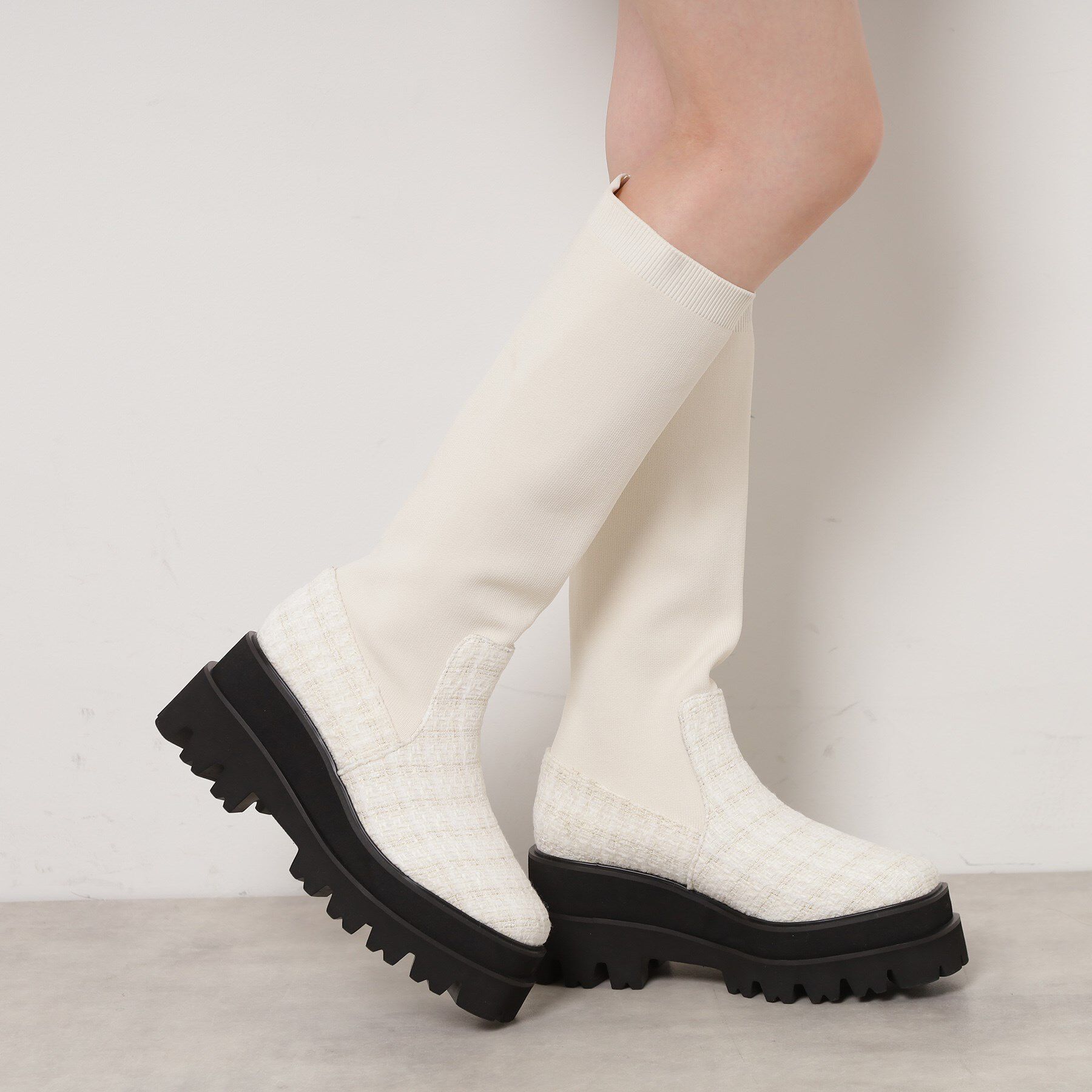 ESPERANZA「ニットロングブーツ」|ショートブーツ|