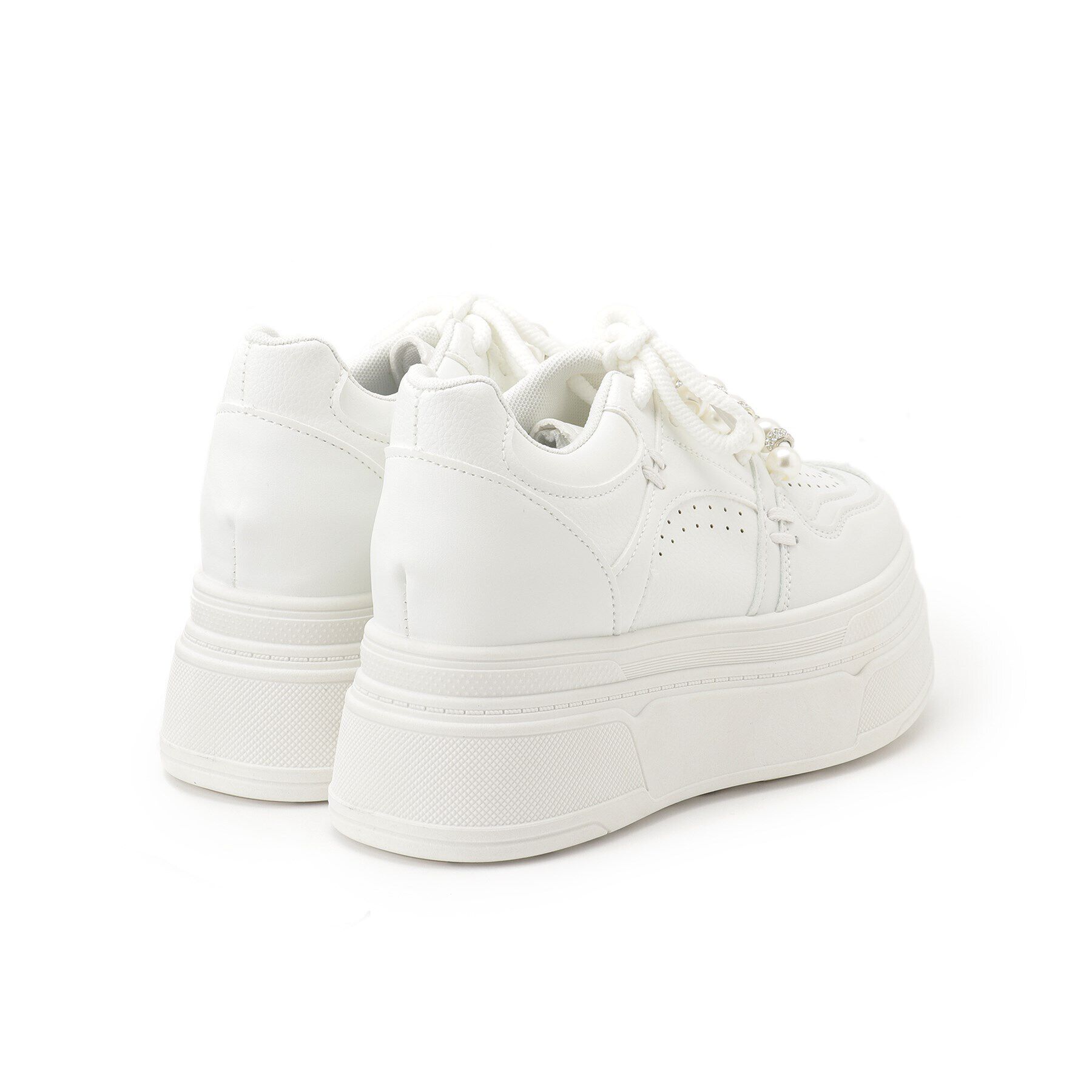 csT&P「厚底パール調付きスニーカー」|スニーカー|