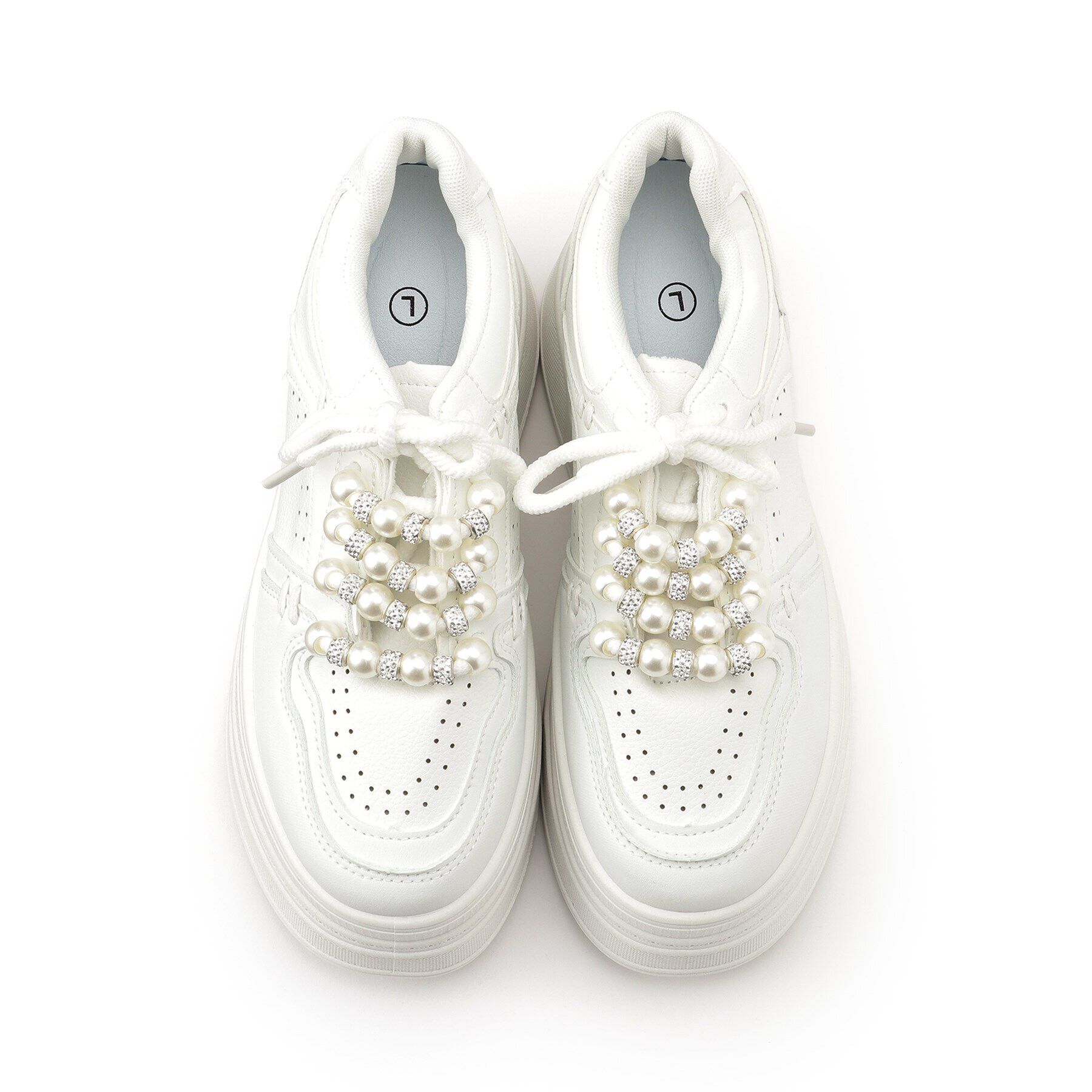 csT&P「厚底パール調付きスニーカー」|スニーカー|