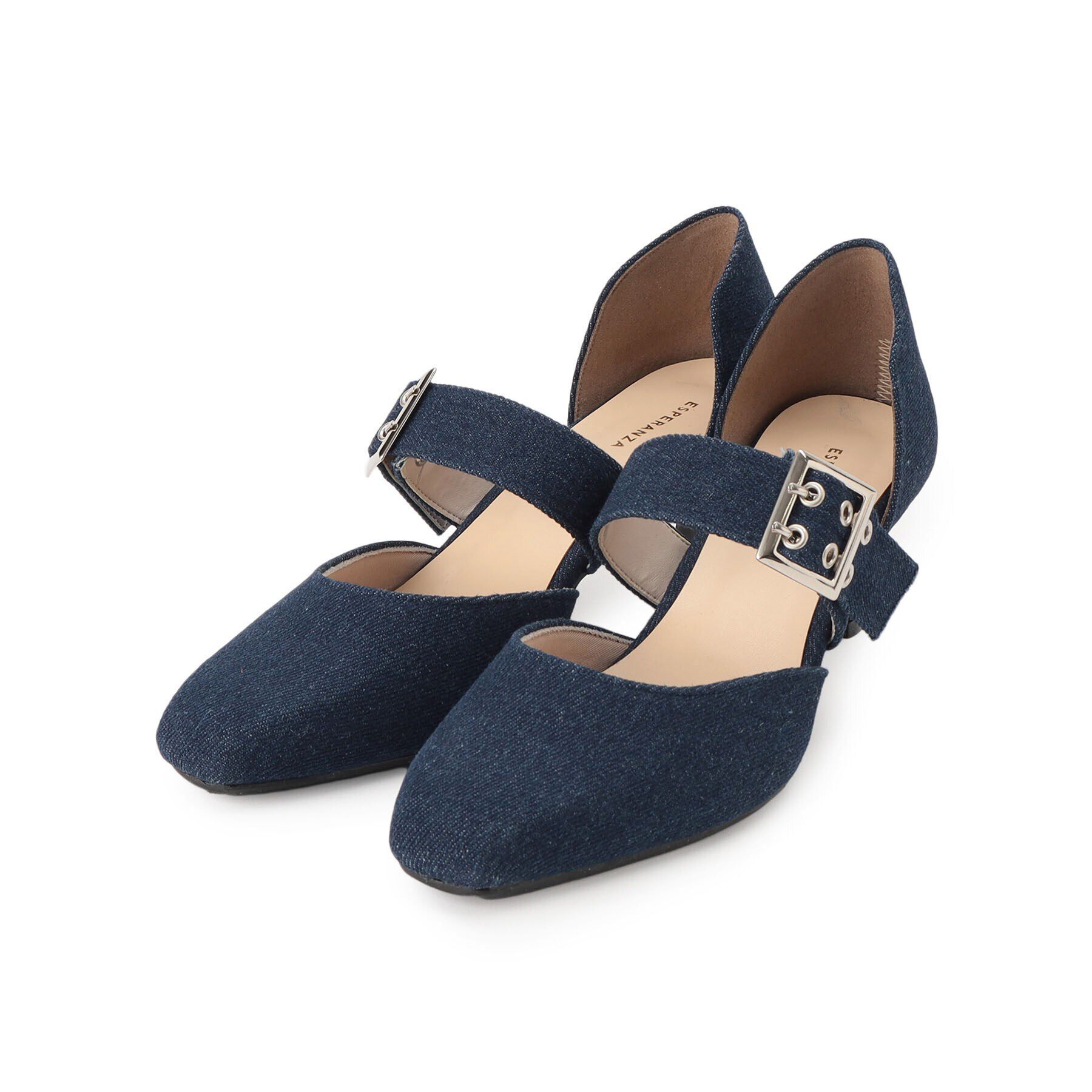 ESPERANZA「バックルセパレートパンプス」|パンプス|ﾃﾞﾆﾑ(393)