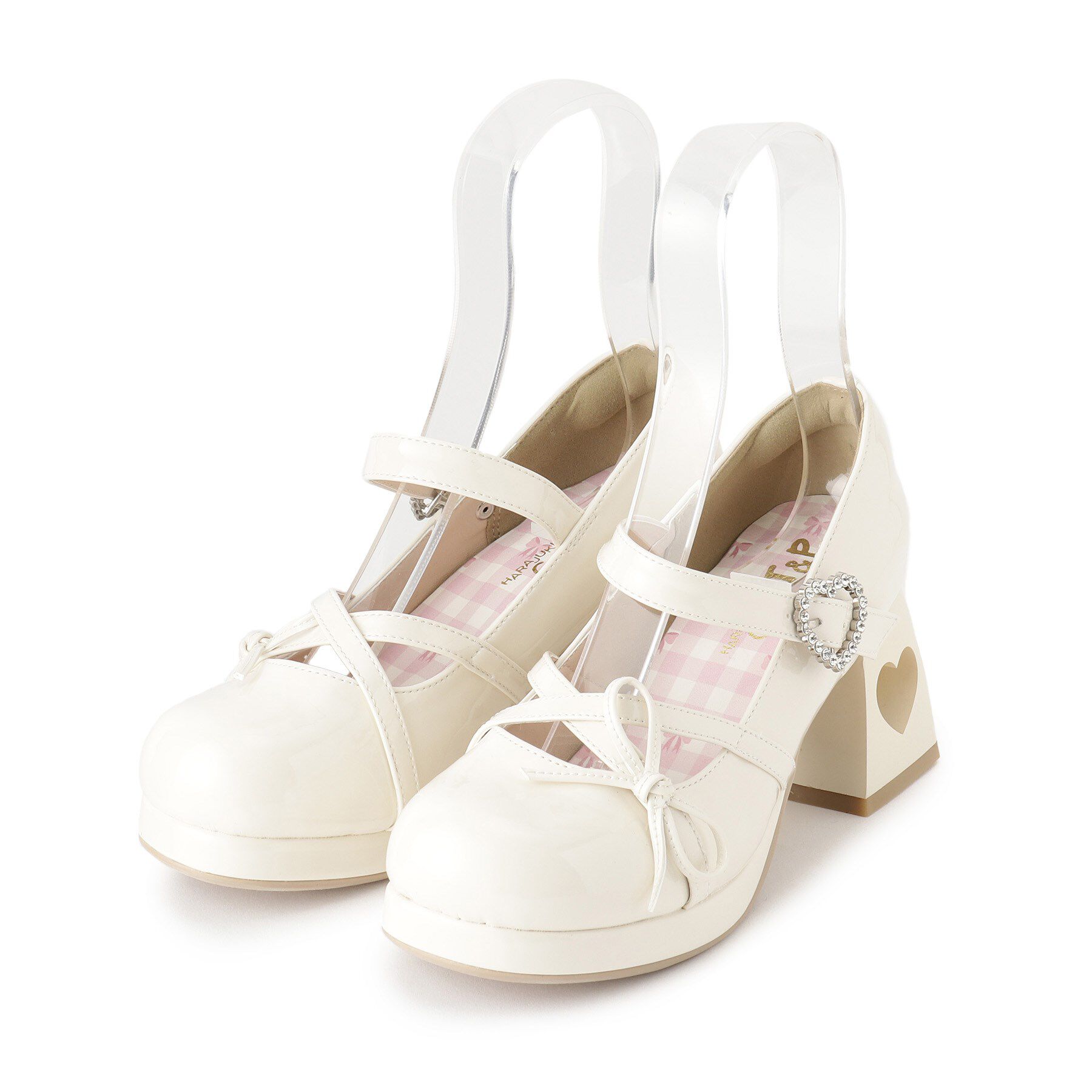 csT&P「厚底ハートヒールストラップパンプス」|パンプス|アイボリー(204)