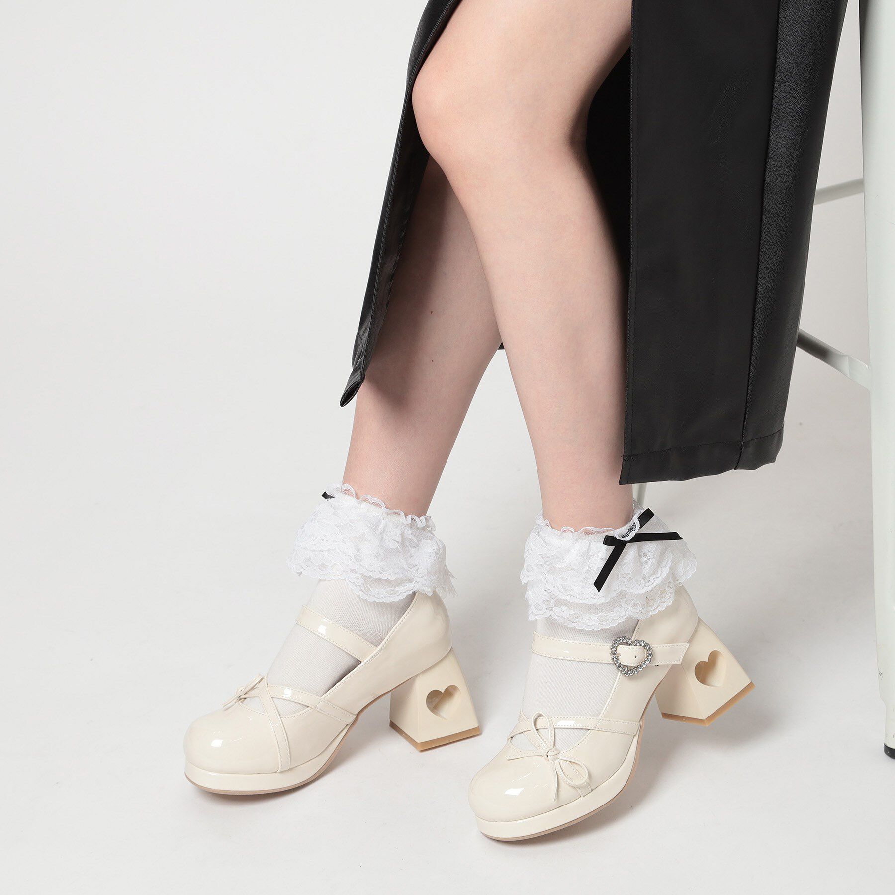 csT&P「厚底ハートヒールストラップパンプス」|パンプス|