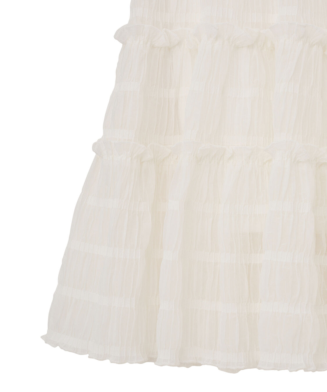 COCO DEAL「シアーボーダーティアードスカート」|スカート|