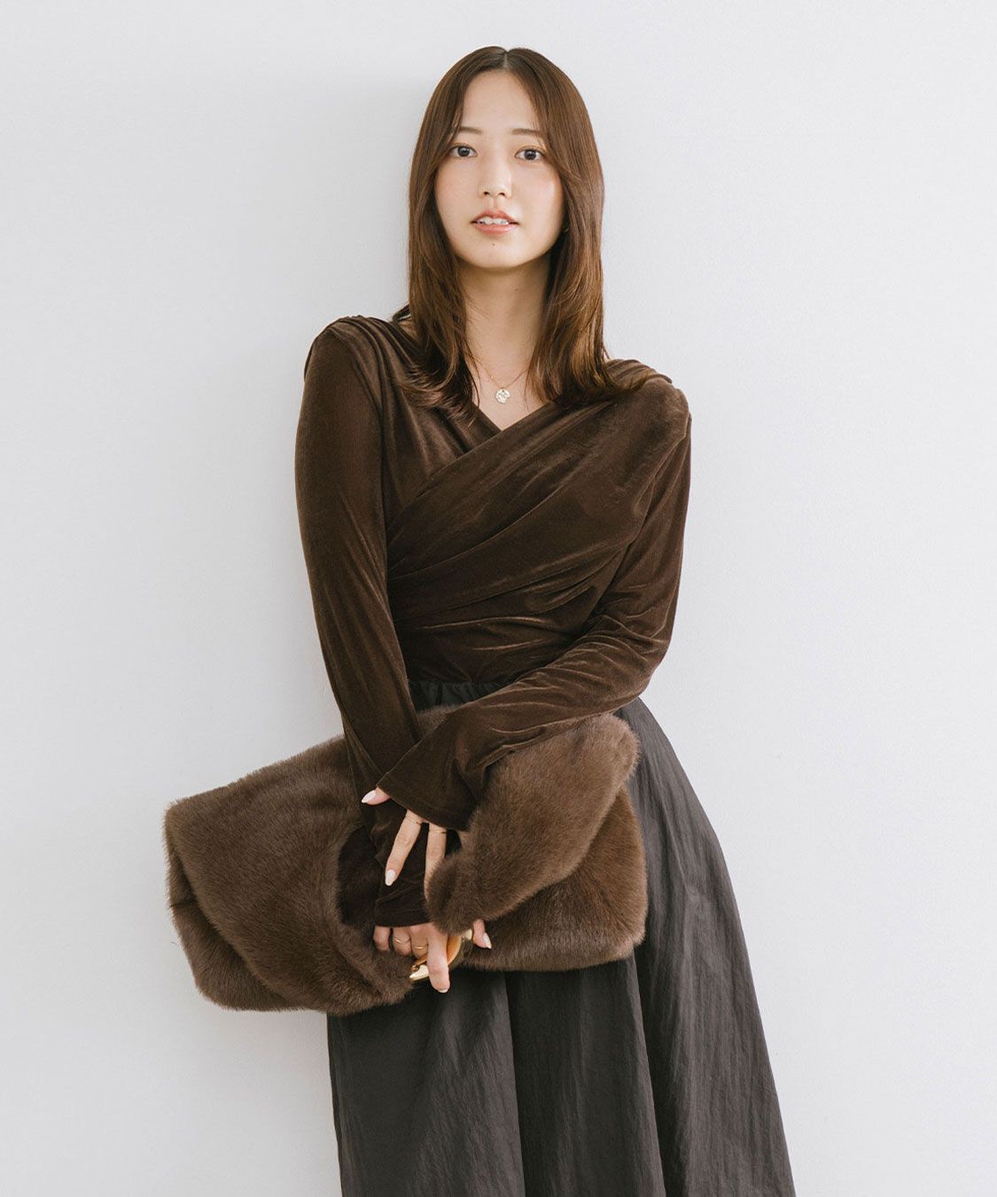 COCO DEAL「ベロアドッキングワンピース」|ワンピース|