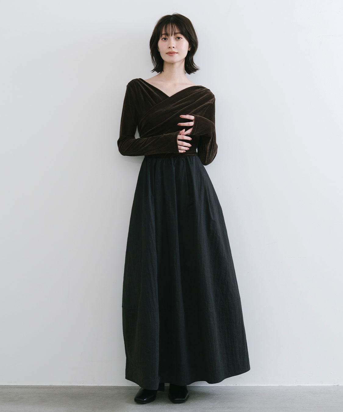 COCO DEAL「ベロアドッキングワンピース」|ワンピース|