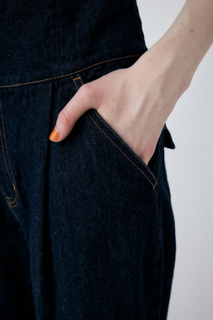 MOUSSY「CORSET DESIGN WIDE STRAIGHT」|デニム|