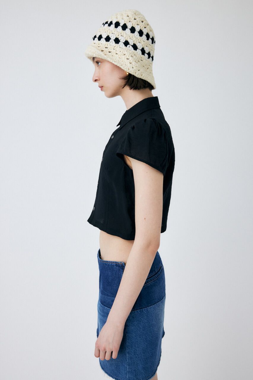 MOUSSY「SHEER SHORT SLEEVE シャツ」|シャツ・ブラウス|